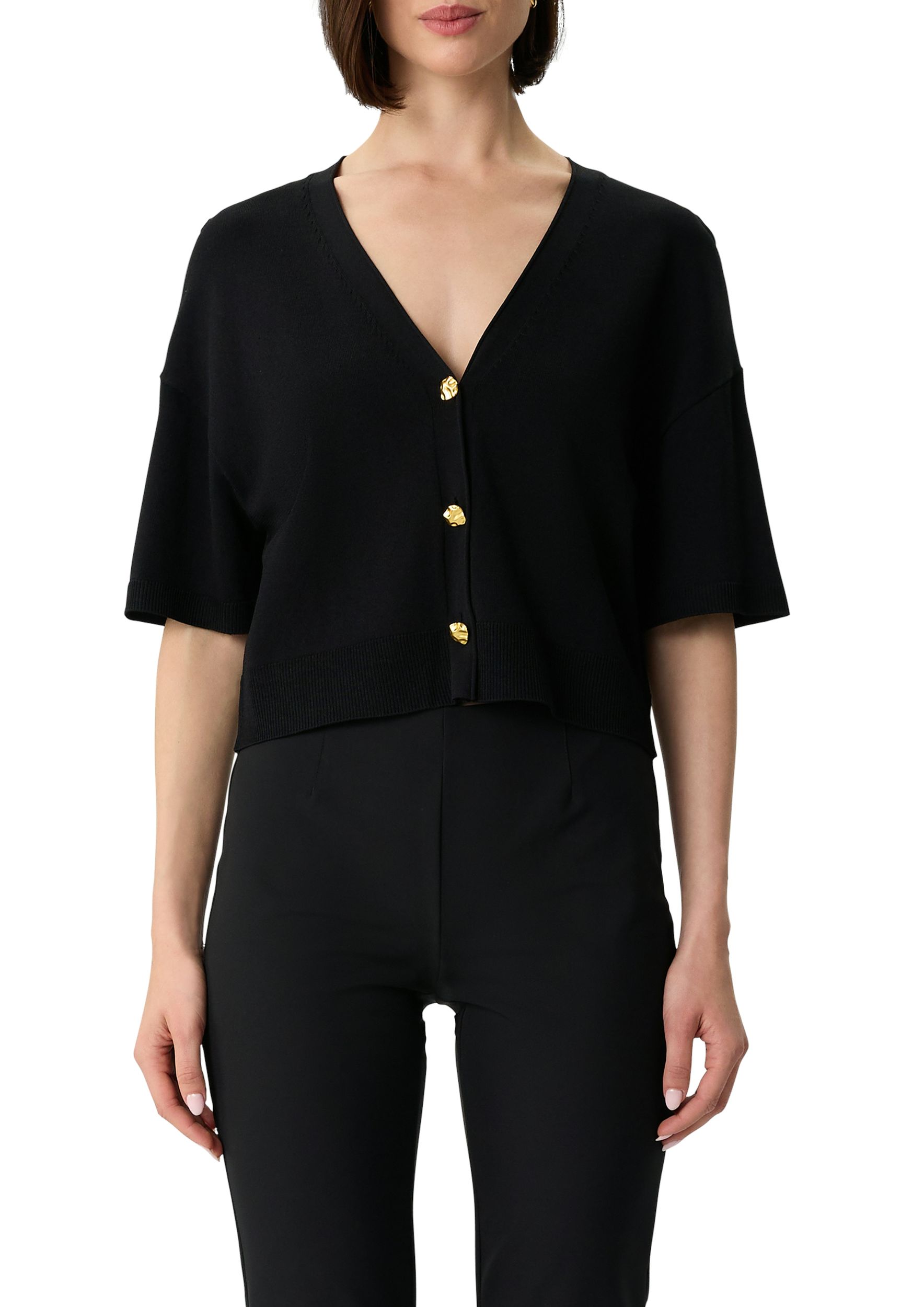 Comma |  Comma Strickjacke | Cardigan  | 38 | schwarz