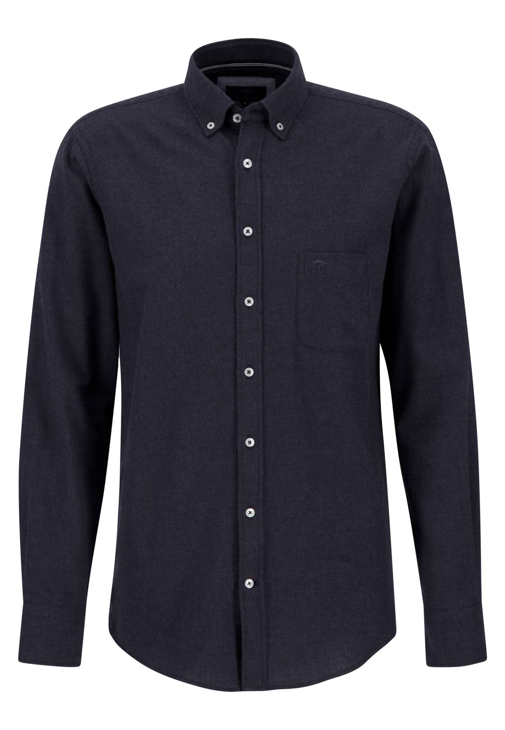 Fynch Hatton |  Fynch Hatton Hemd Regular Fit  | XXL | navy