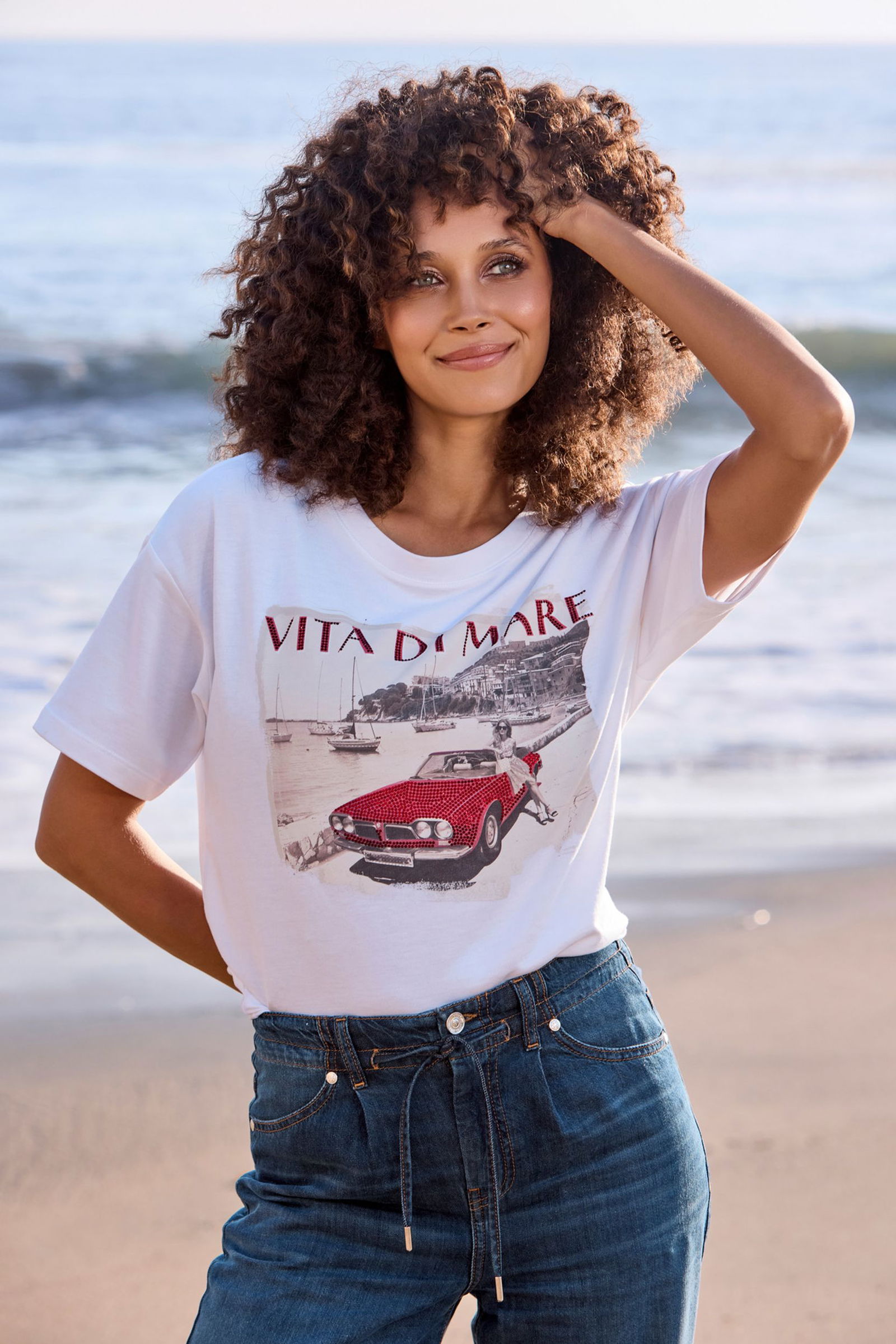 04fa704c7af2a078413e8621bd2c9a7c Monari |  T-Shirt, cream | 44