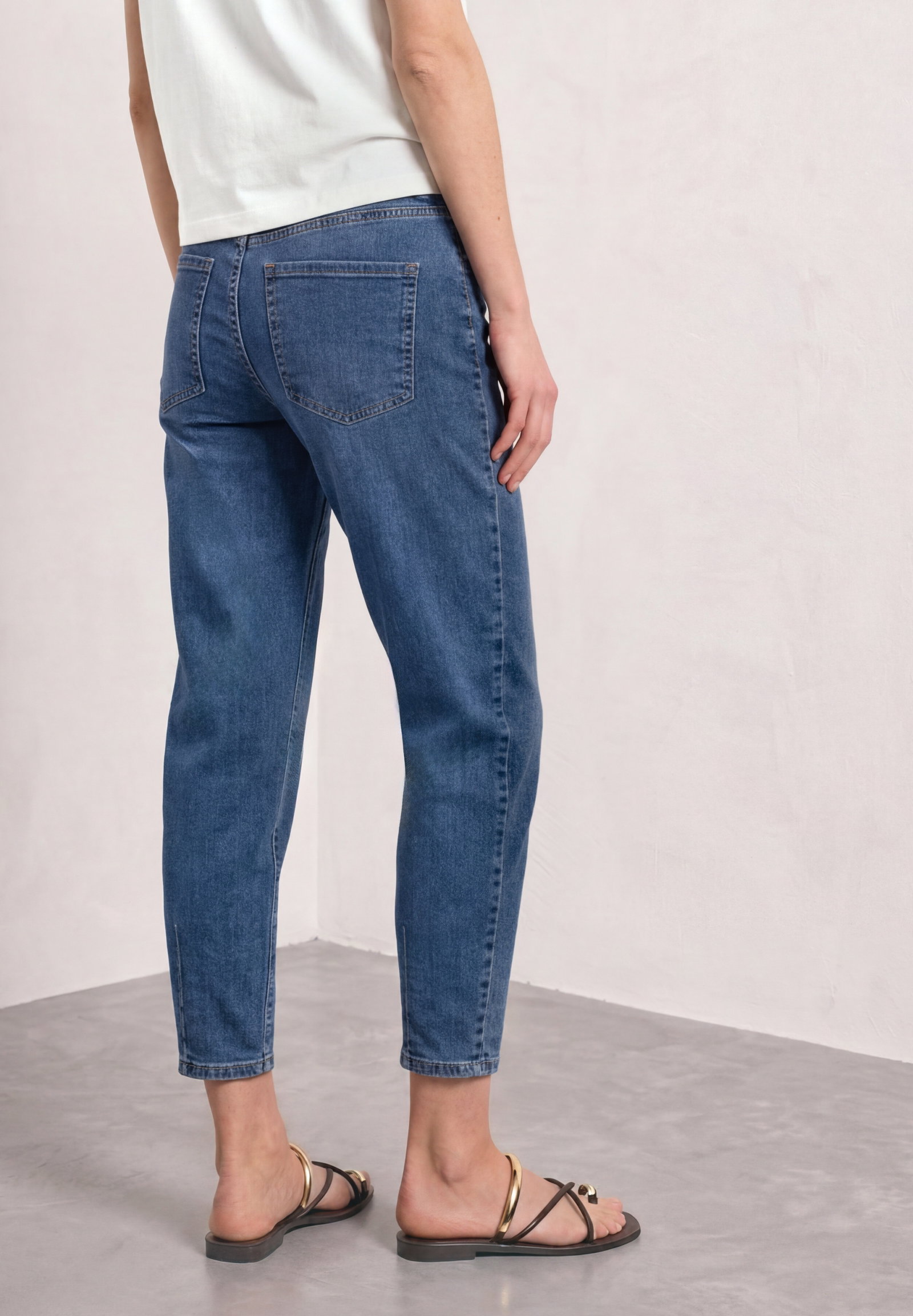 QR Style Karlie Barrel,hw,mid, Medium Blue washed #4