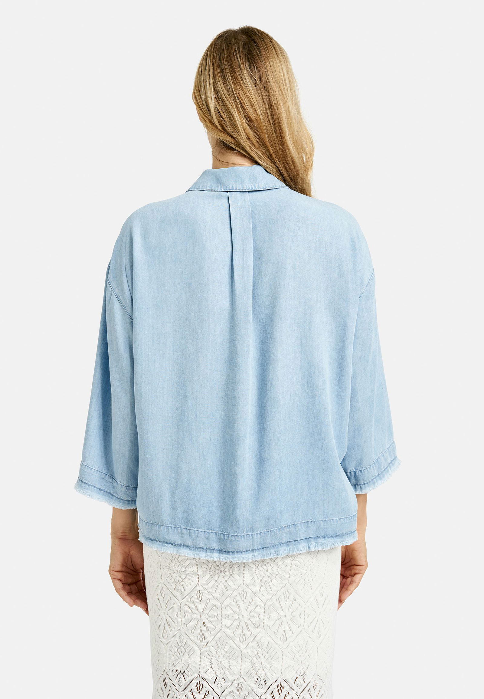 Smith&Soul |  Cropped Denim Shirt Blouse | XS | denim