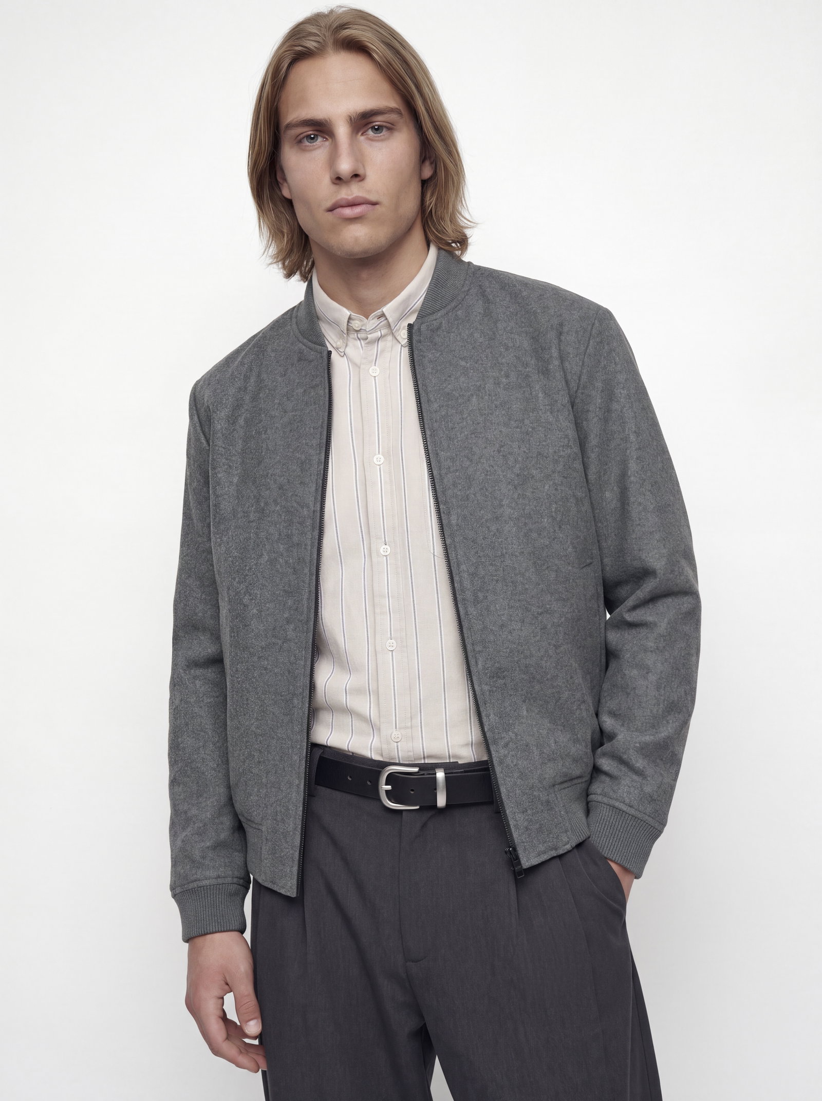 JJEJAMES BOMBER SN, Dark Grey #6