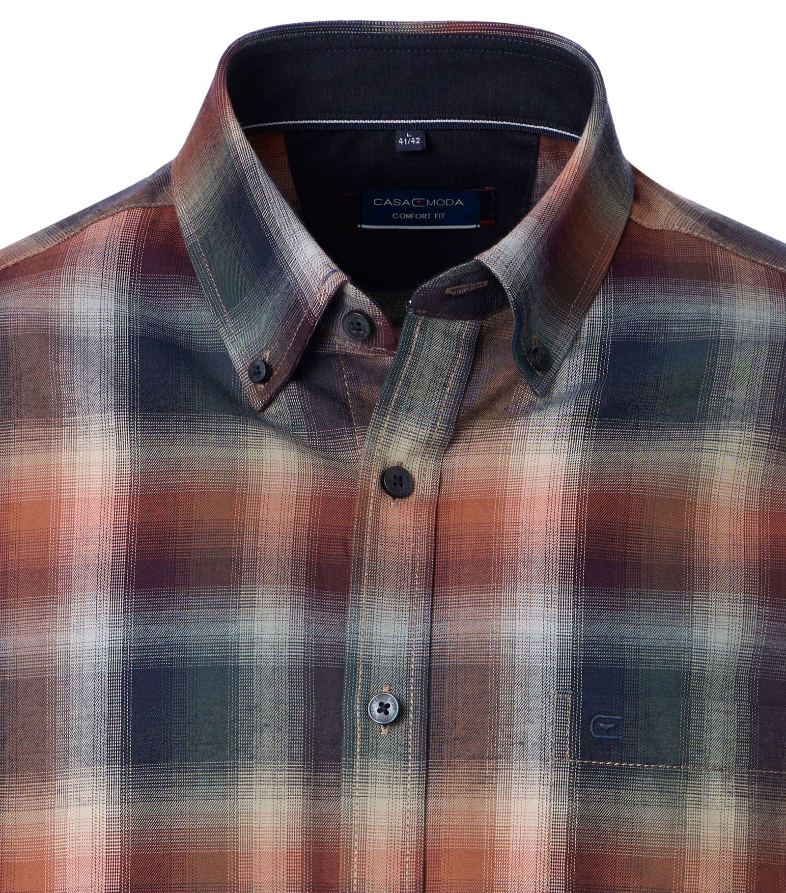 Casa Moda | Casa Moda Hemd Regular Fit | M | braun