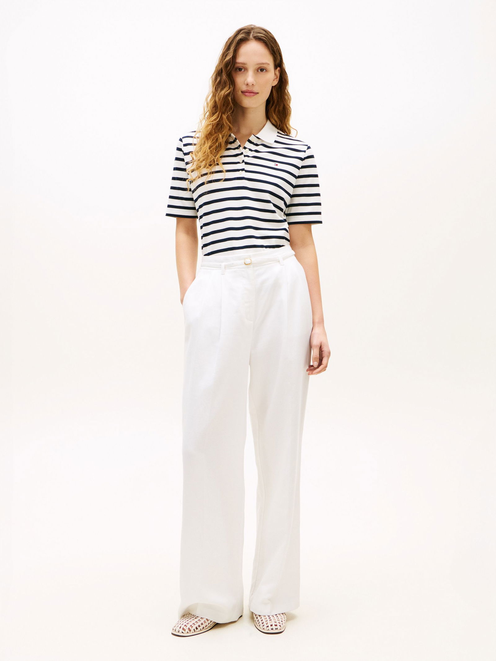 Tommy Hilfiger |  Tommy Hilfiger Poloshirt  | XXXL | breton ecru/dark night navy stp