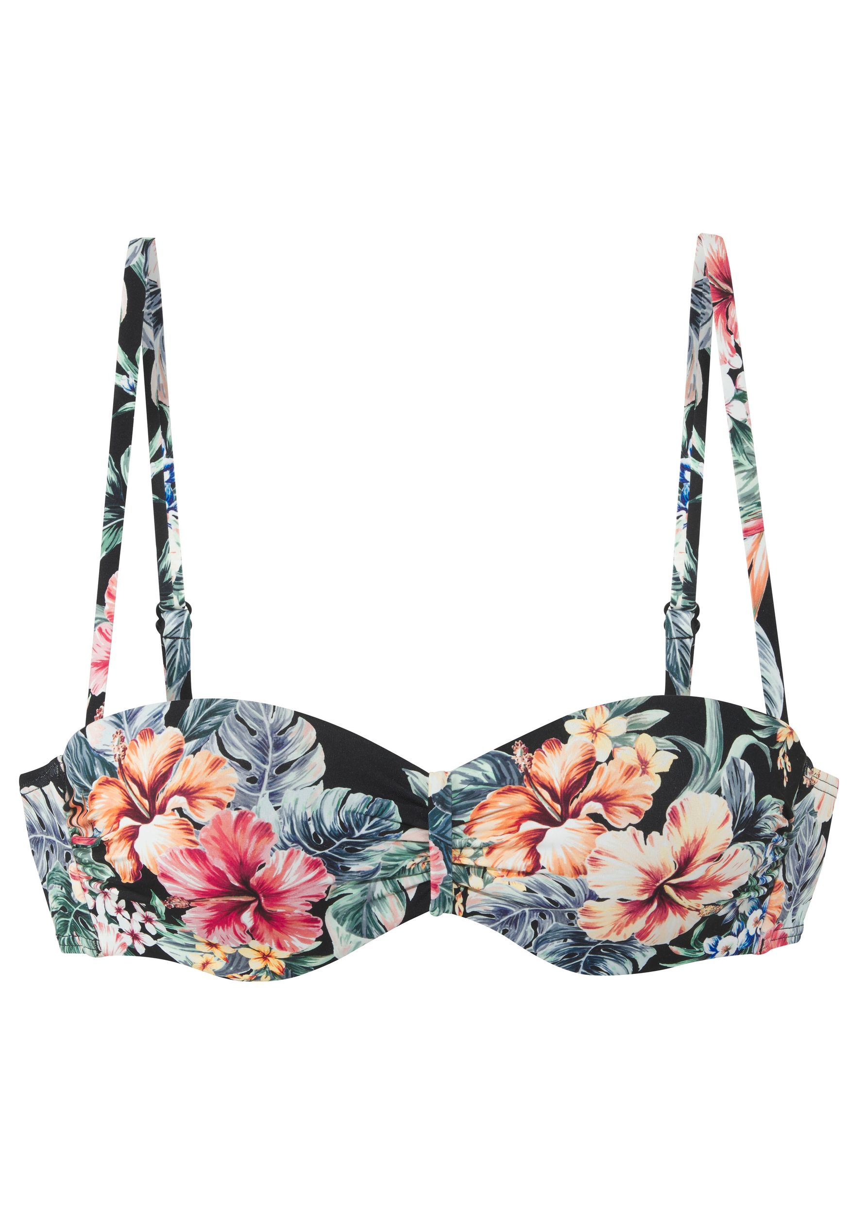 Lascana |  LASCANA OT Bügel-Bandeau Bade | 40/E | black print
