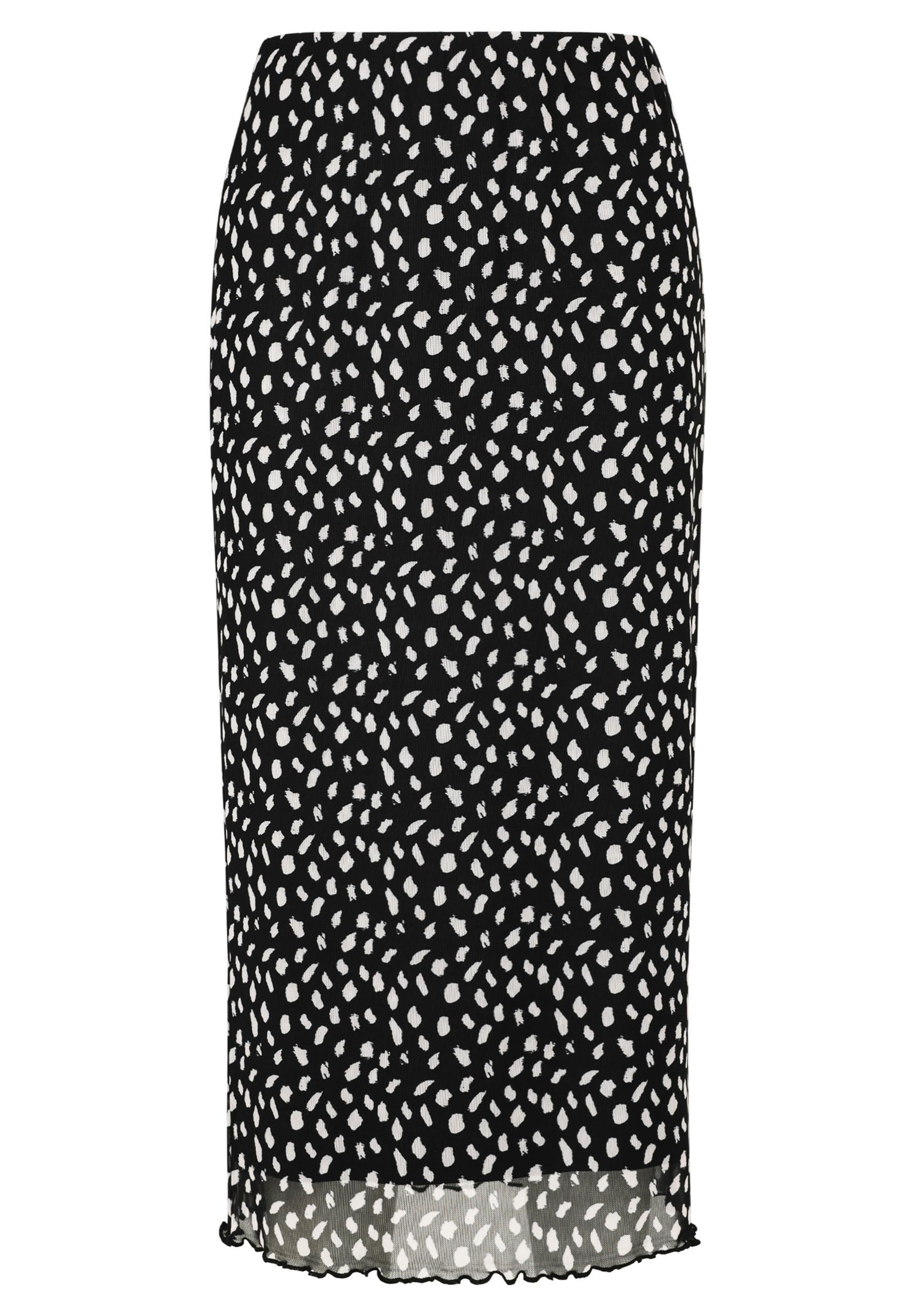  |  Rock Mittellang Casual, White/Black | 36 | weiß/schwarz