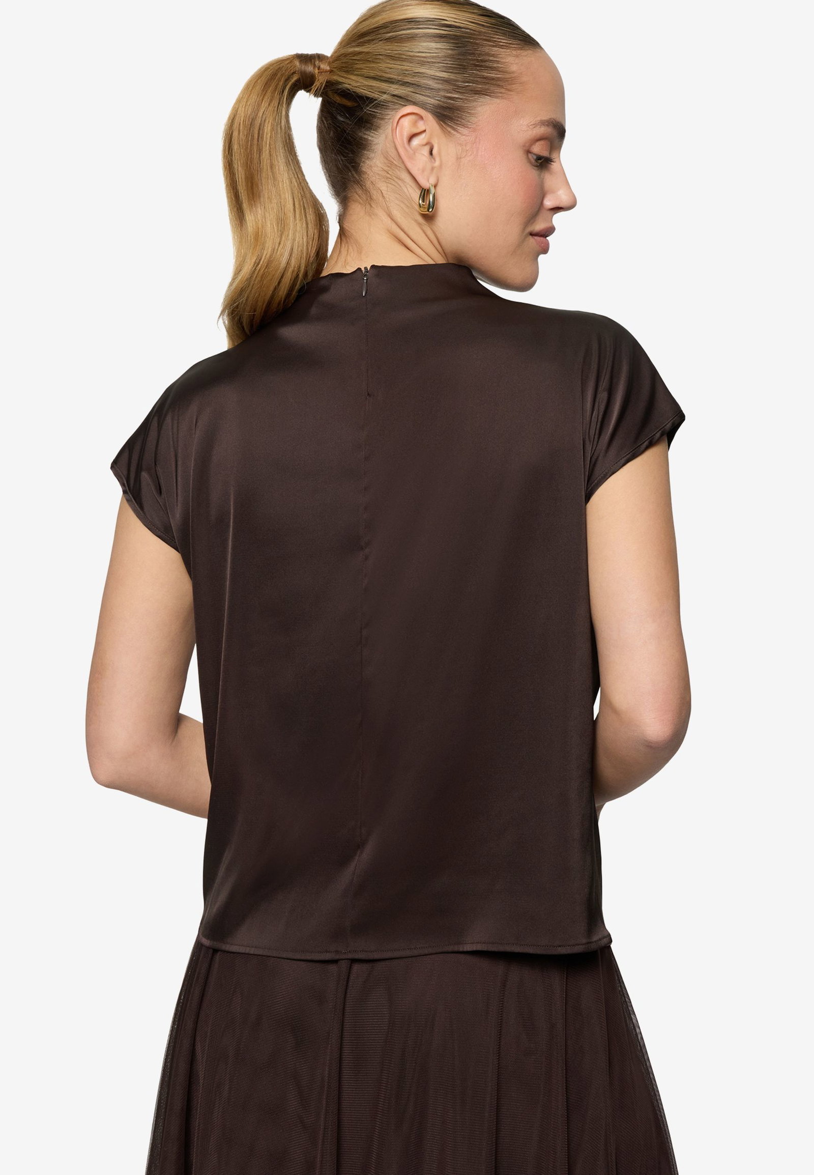 Zero |  Zero Druckbluse  | 38 | chocolate plum