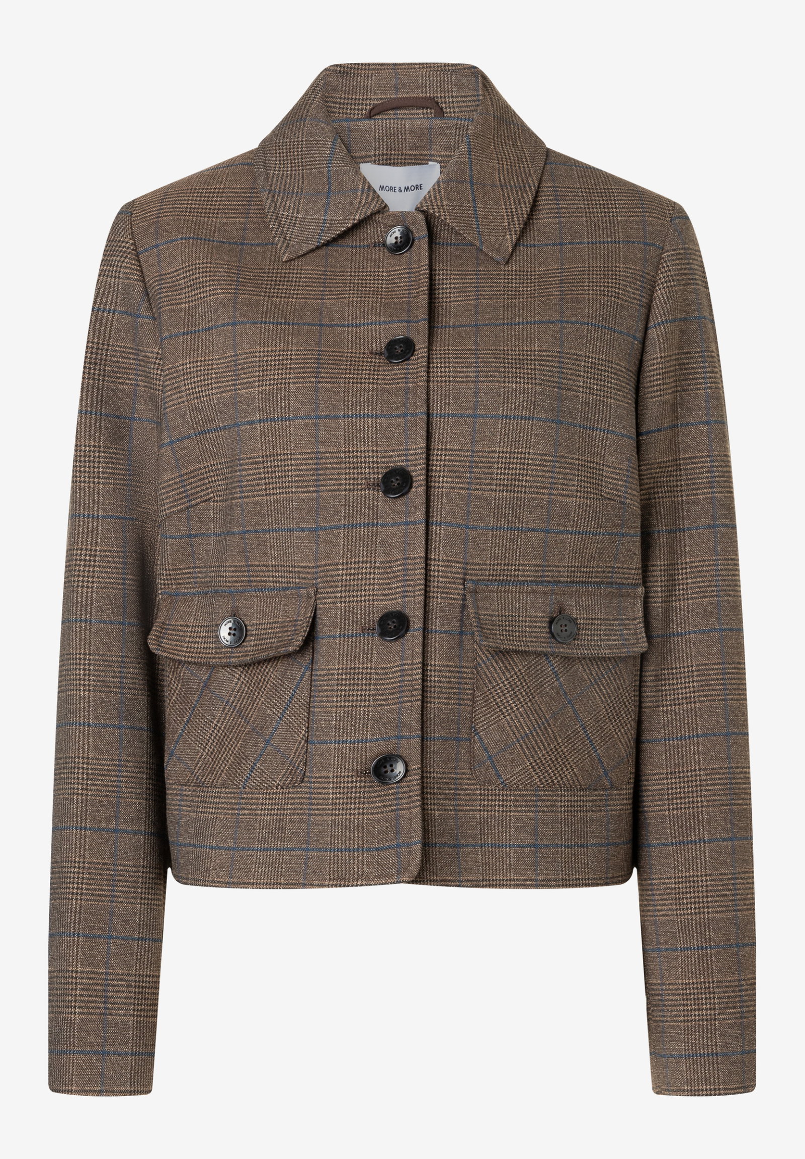 Glencheck Boxy Jacket, melange check #1
