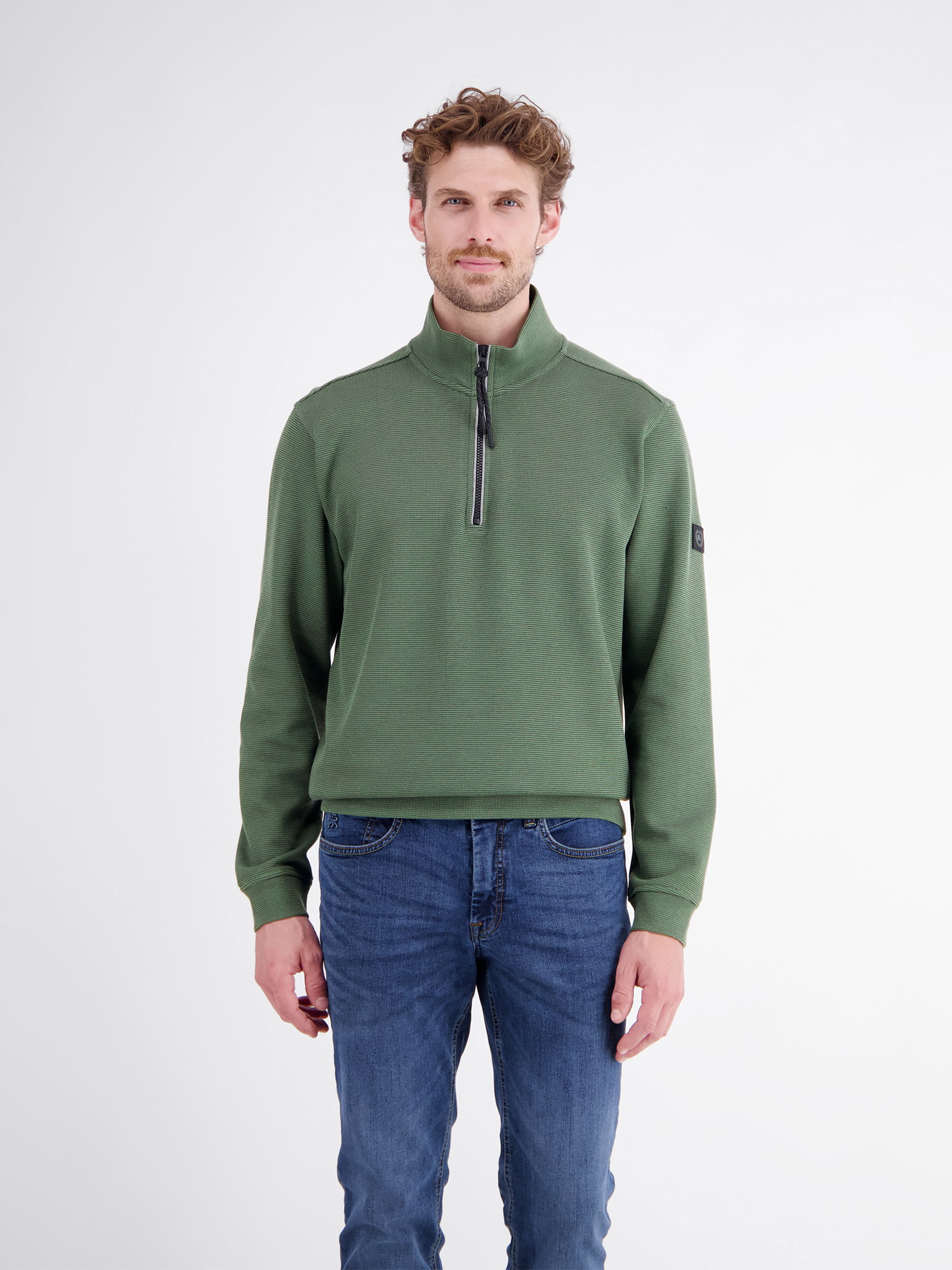 SWEATSHIRT/TROYER/RH/V-NE, BASIL GREEN #3