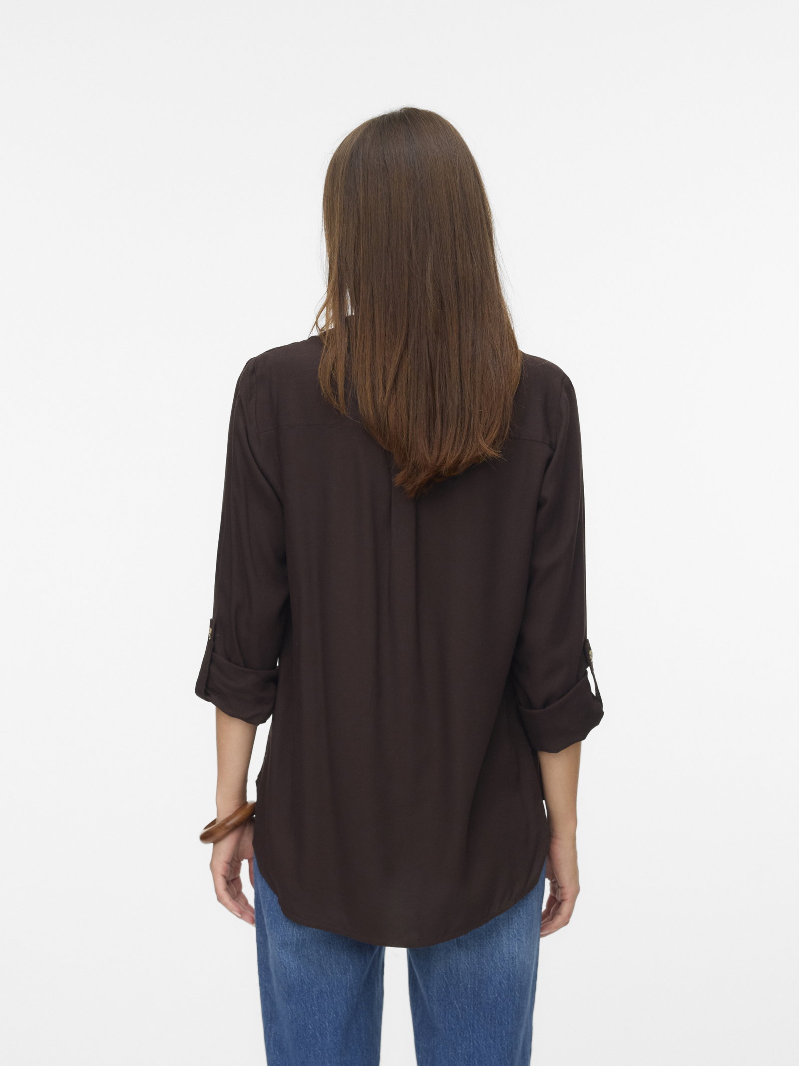 VMBUMPY L/S SHIRT NEW WVN NOOS, Chocolate Torte #3