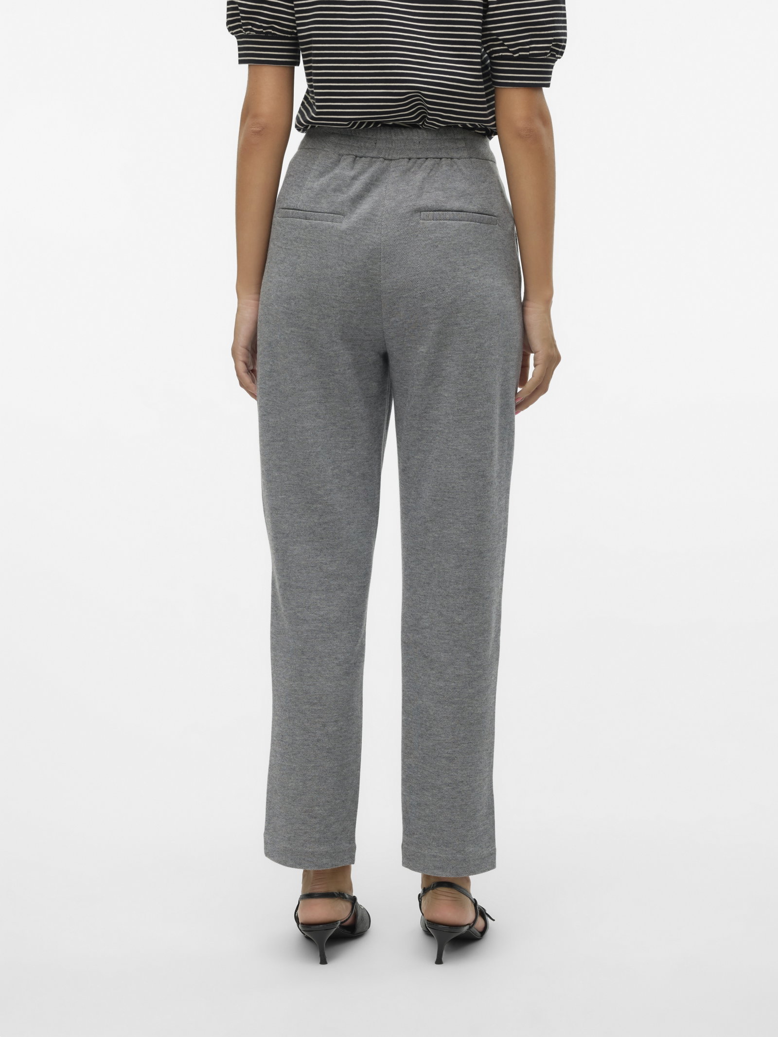 VMJULIA NW ANKEL PANT JRS NOOS, Dark Grey Melange #5