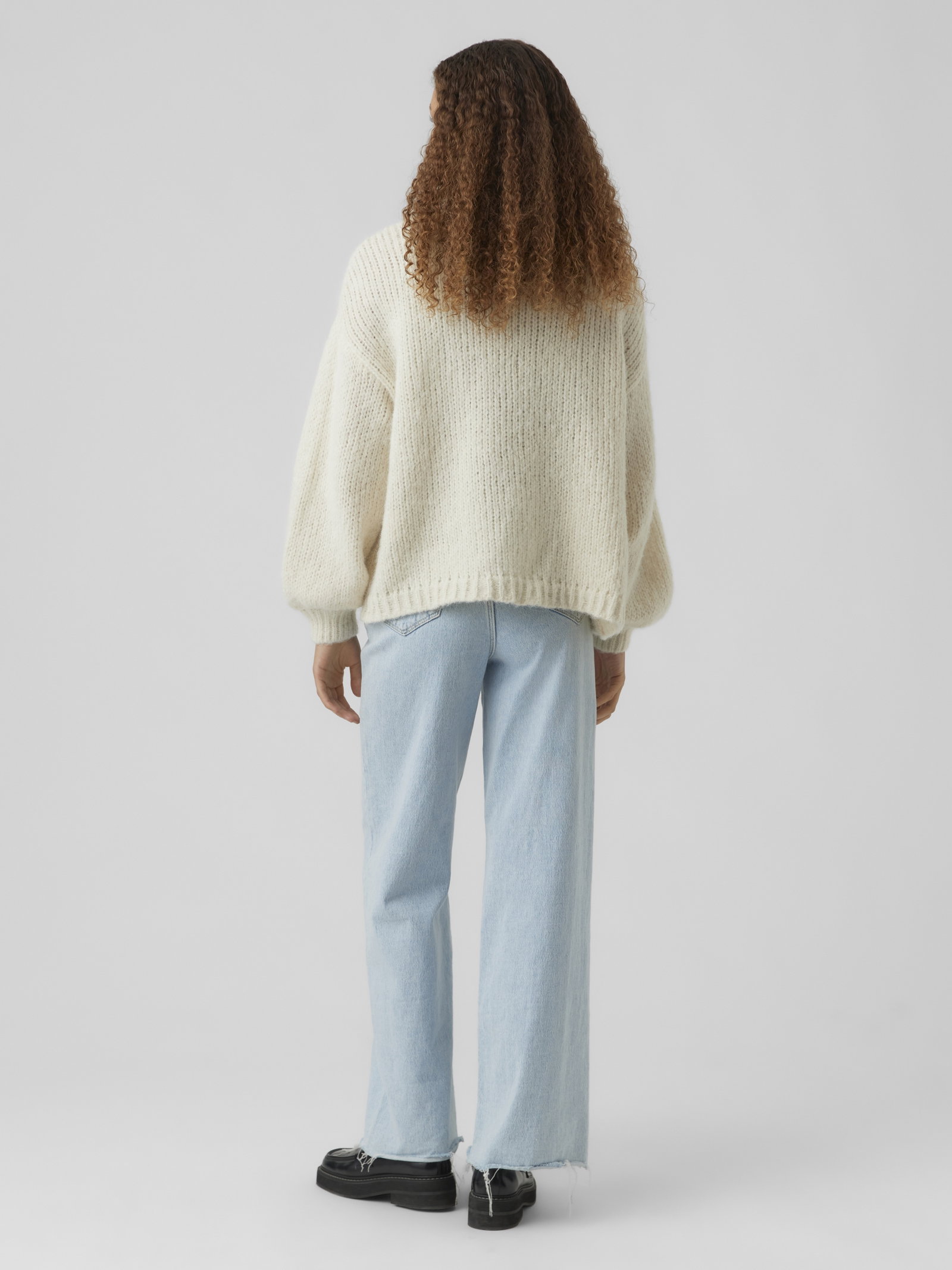 VMMAYBE LS OPEN CARDIGAN NOOS, Birch #3