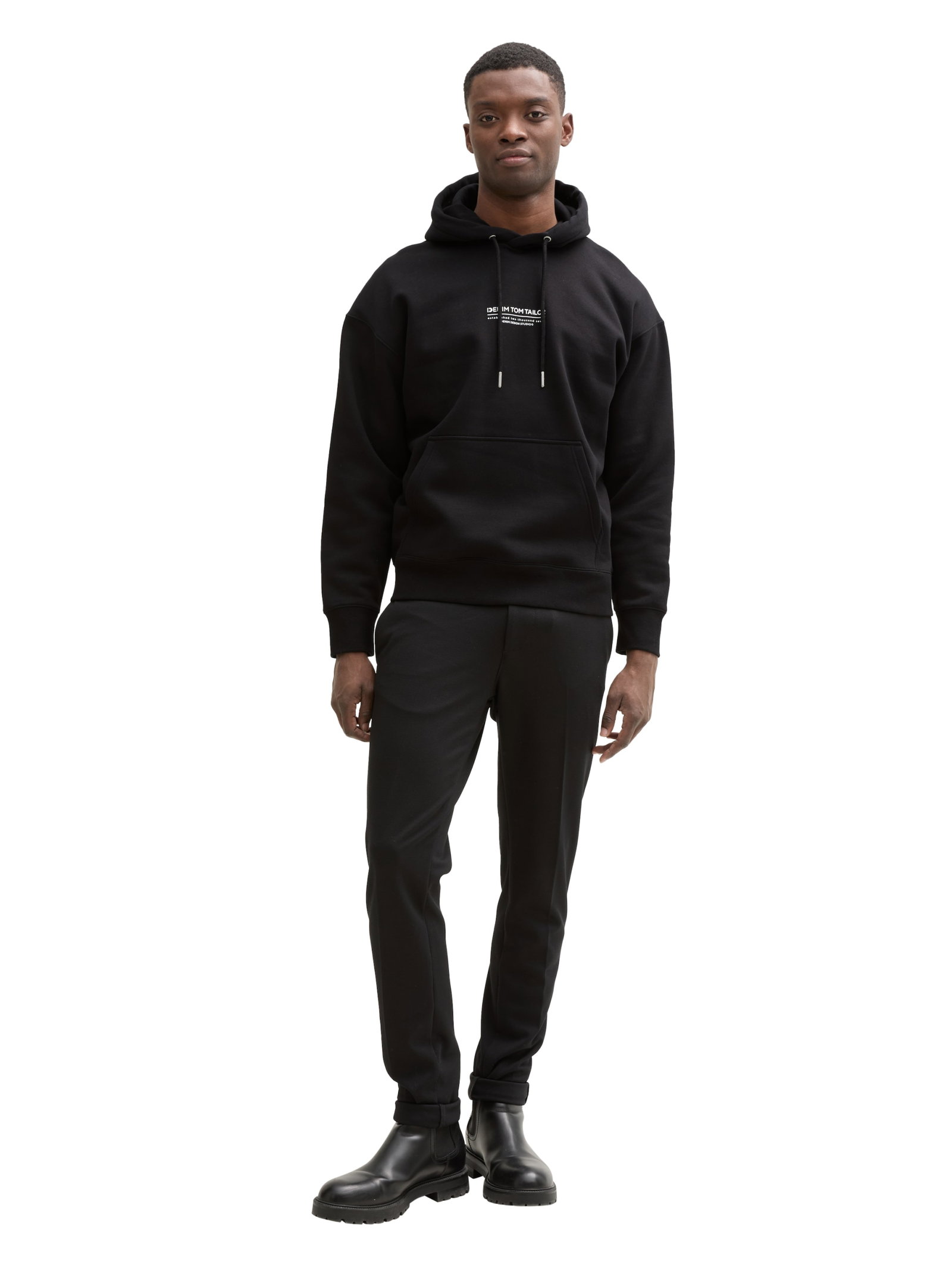 Relaxed Hoodie Sweatshirt mit Logo-Print #3