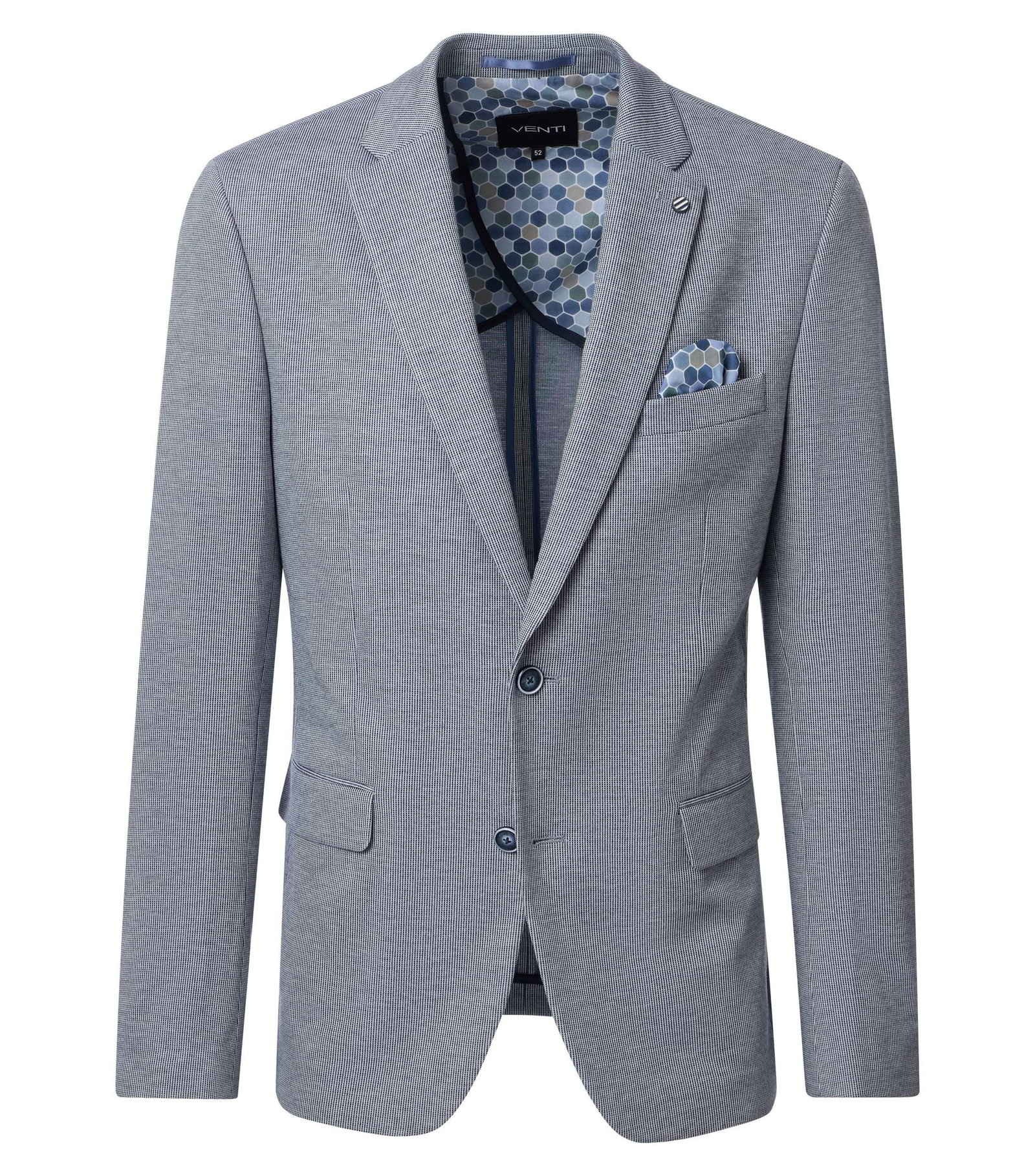 0f0e3bbc16d32041a58d1b00689ac392 VENTI | VENTI Business Sakko | 58 | blau