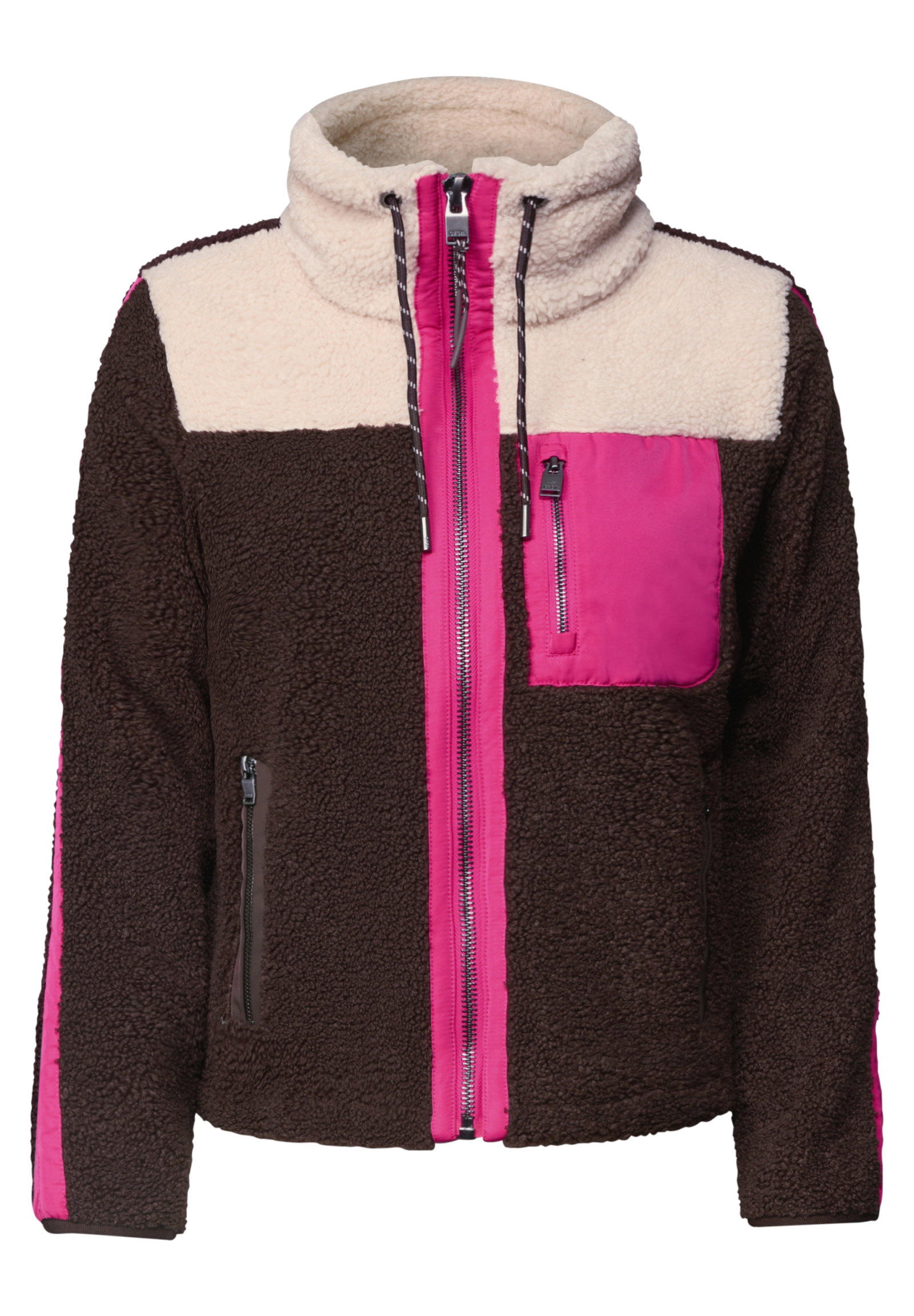 TOS Matmix Teddy Jacket, truffle brown #1