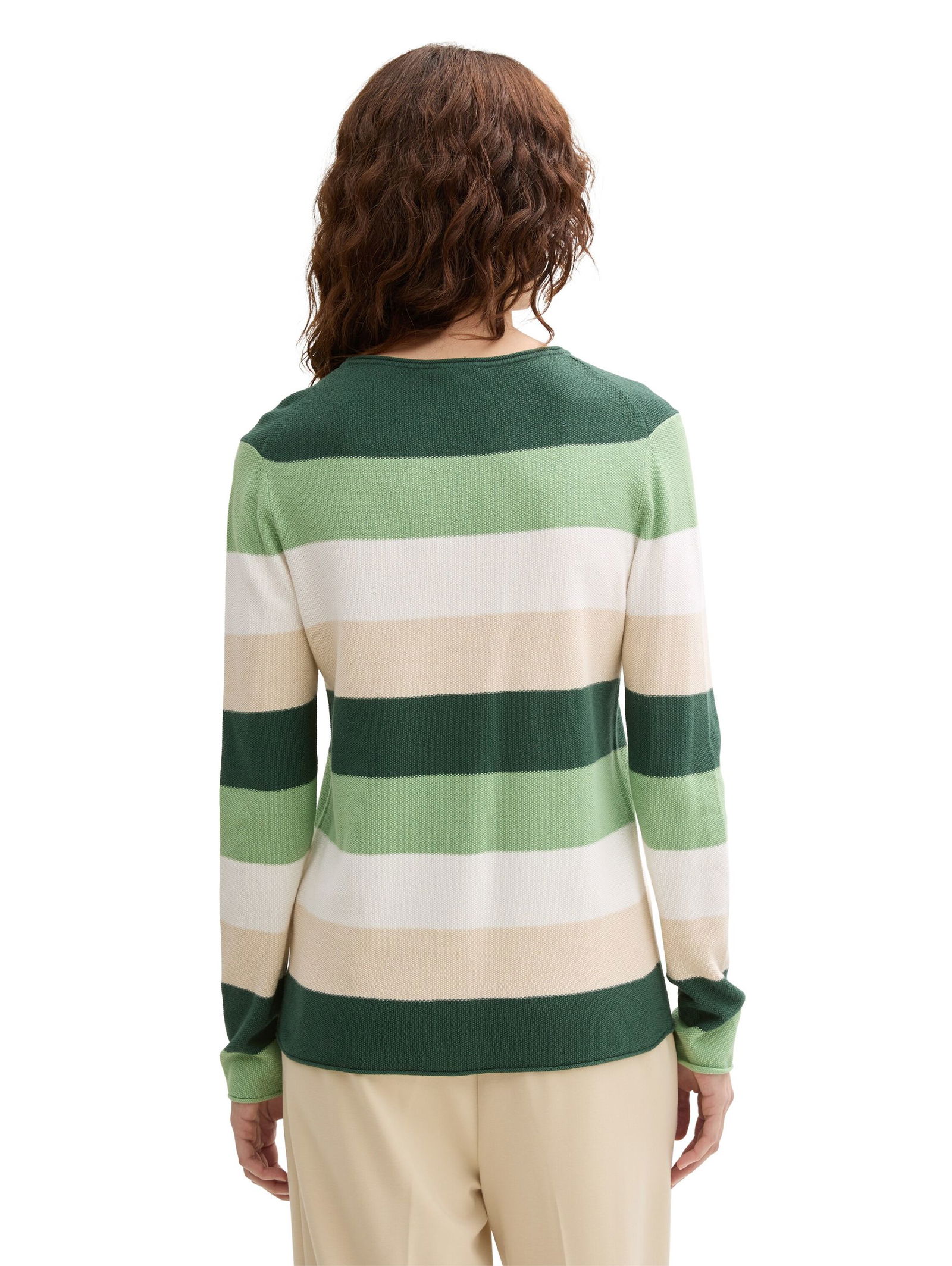 Tom Tailor | Tom Tailor Gestreifter Strickpullover | XXXL