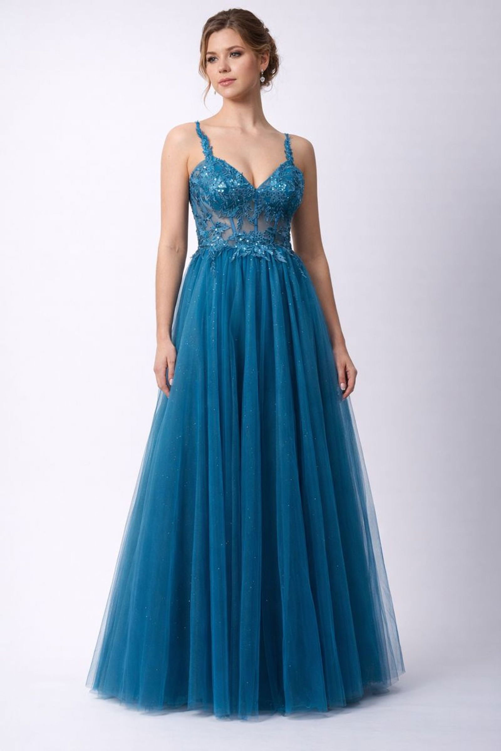 Mascara London |  Mascara London Langes Kleid  | 38 | chambray