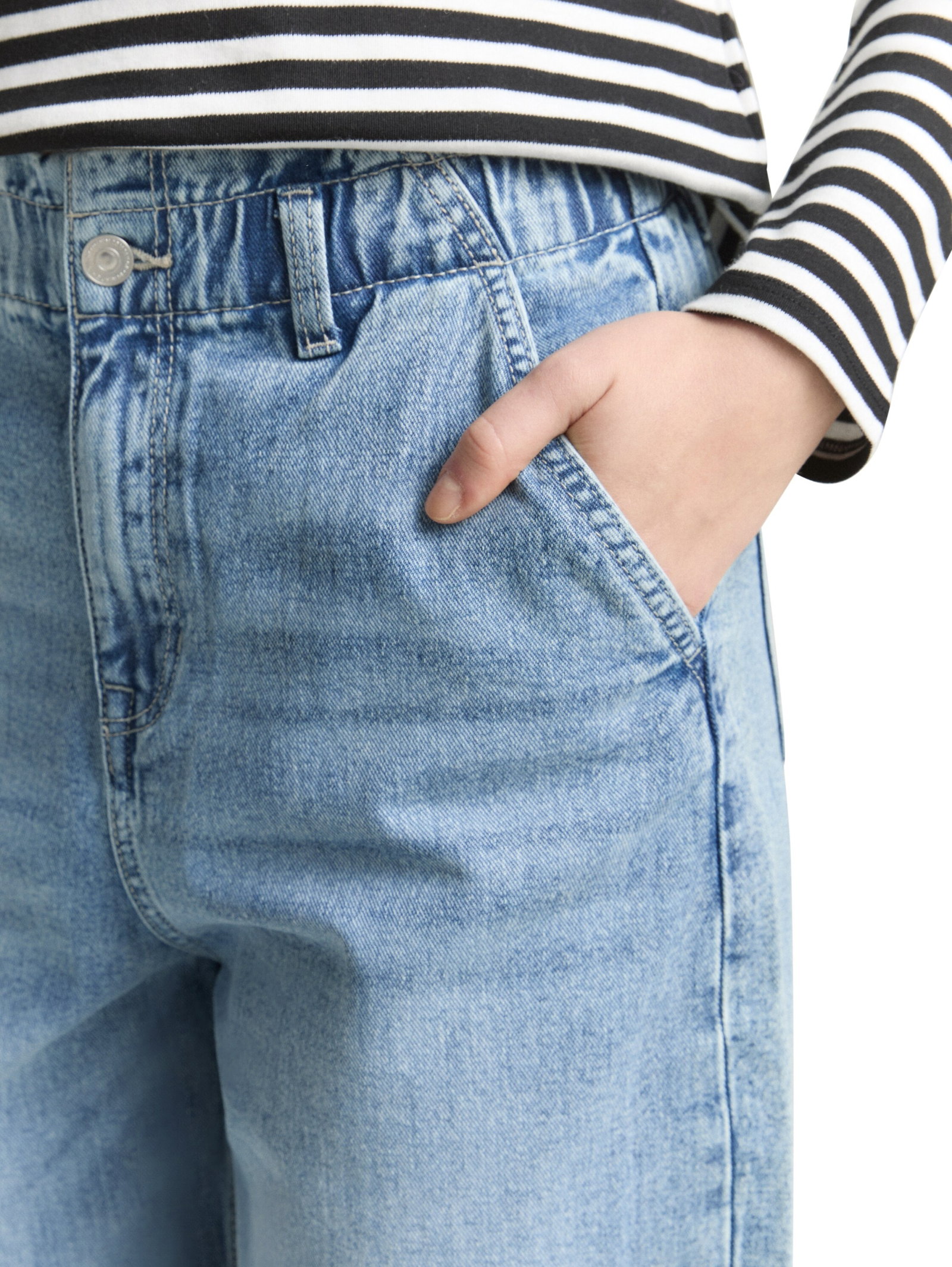 TTADEA BARREL, Used Light Stone Blue Denim #6