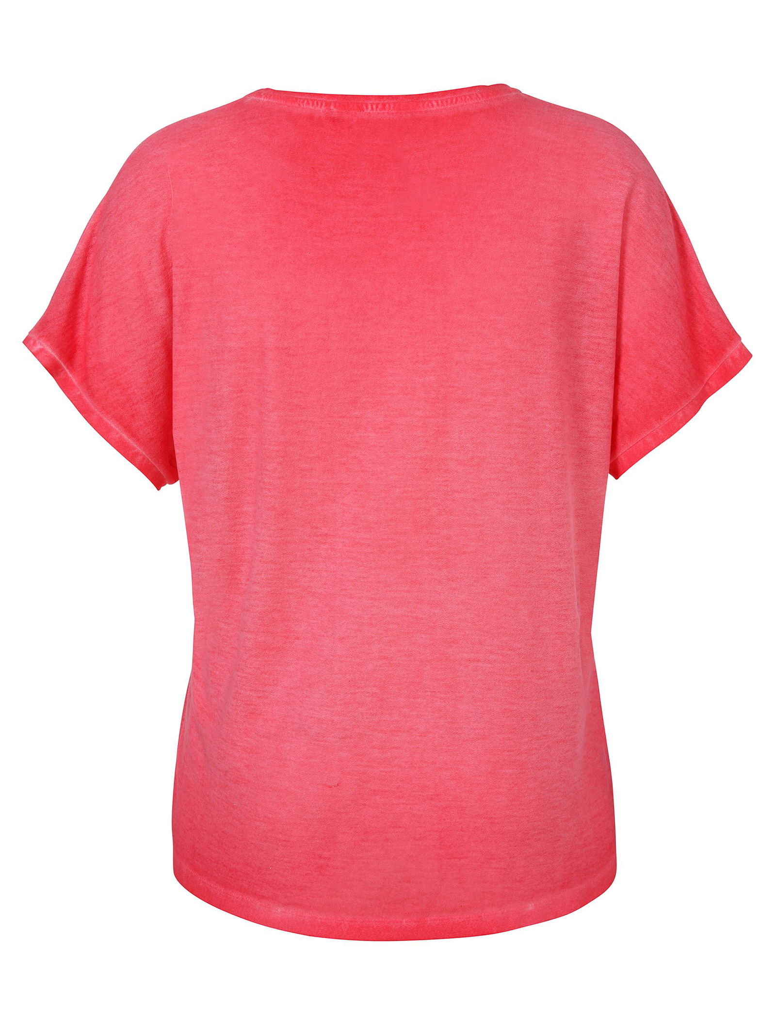 d75b8063d350bdbe5415729d369771c9 VIA APPIA DUE | T-Shirt V-Ausschnitt 1/2 Arm Motiv | 52 | magenta multicolor