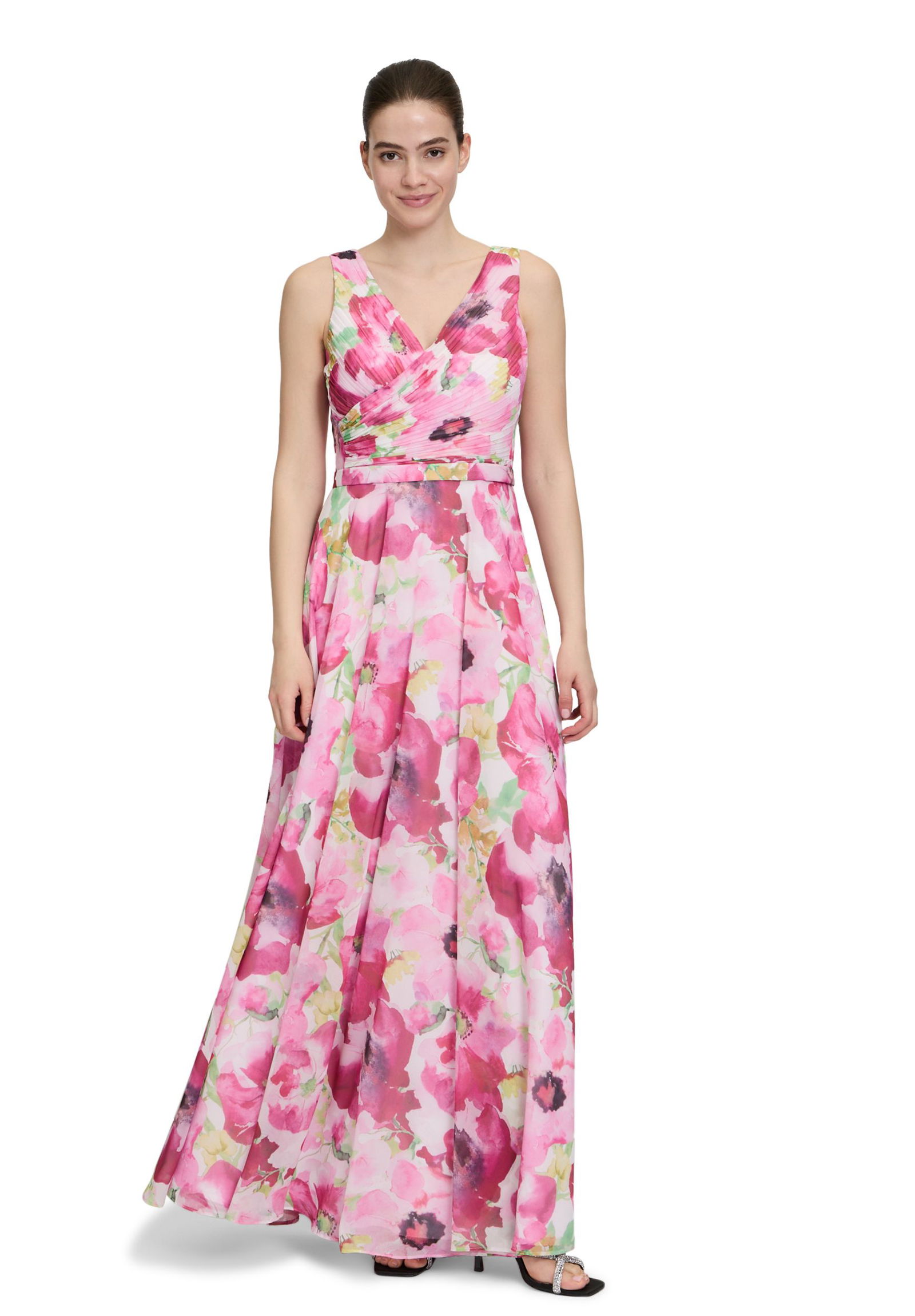 Vera Mont |  Vera Mont Langes Kleid  | 48 | cream/rosé