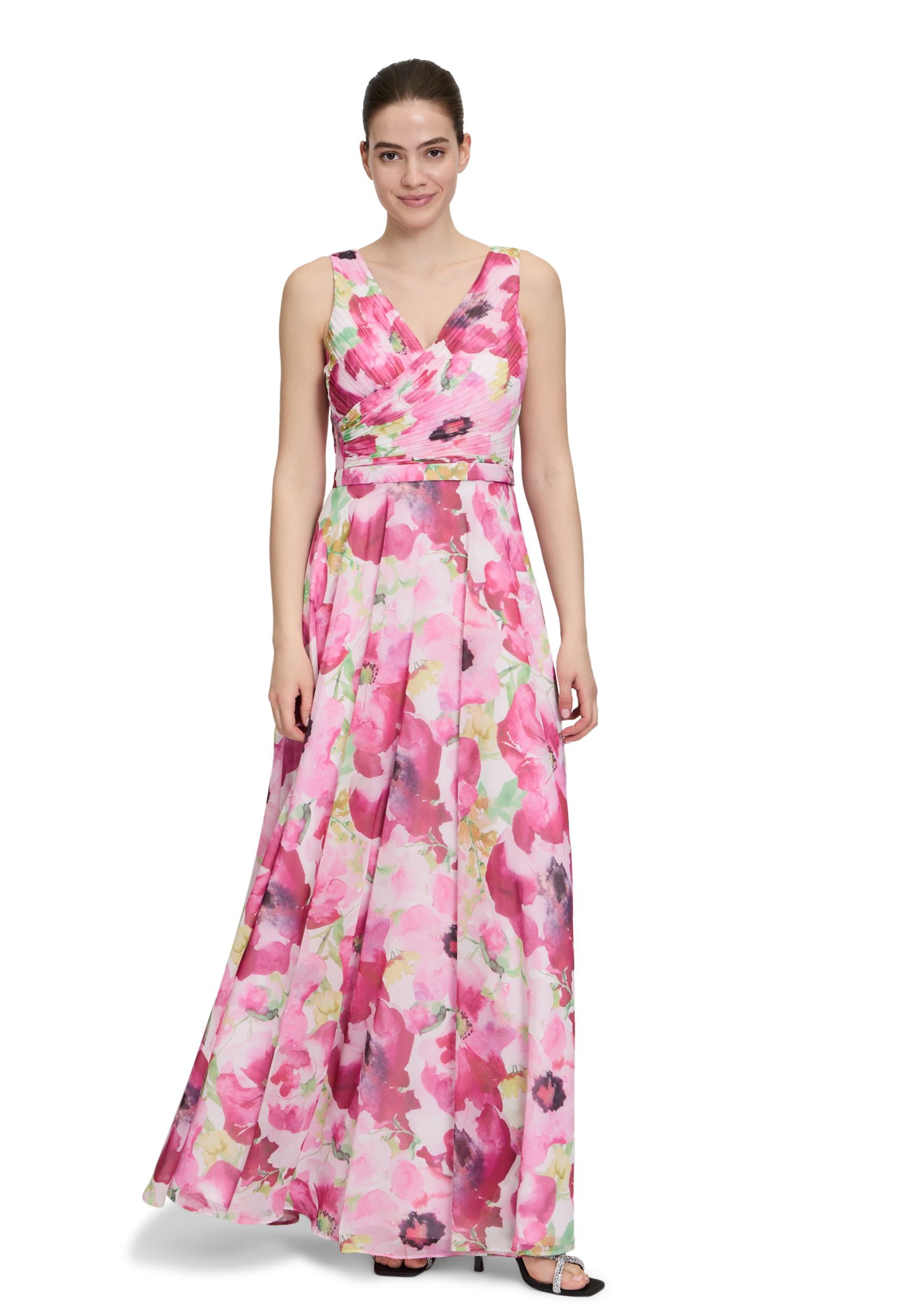 Vera Mont |  Vera Mont Langes Kleid  | 48 | cream/rosé