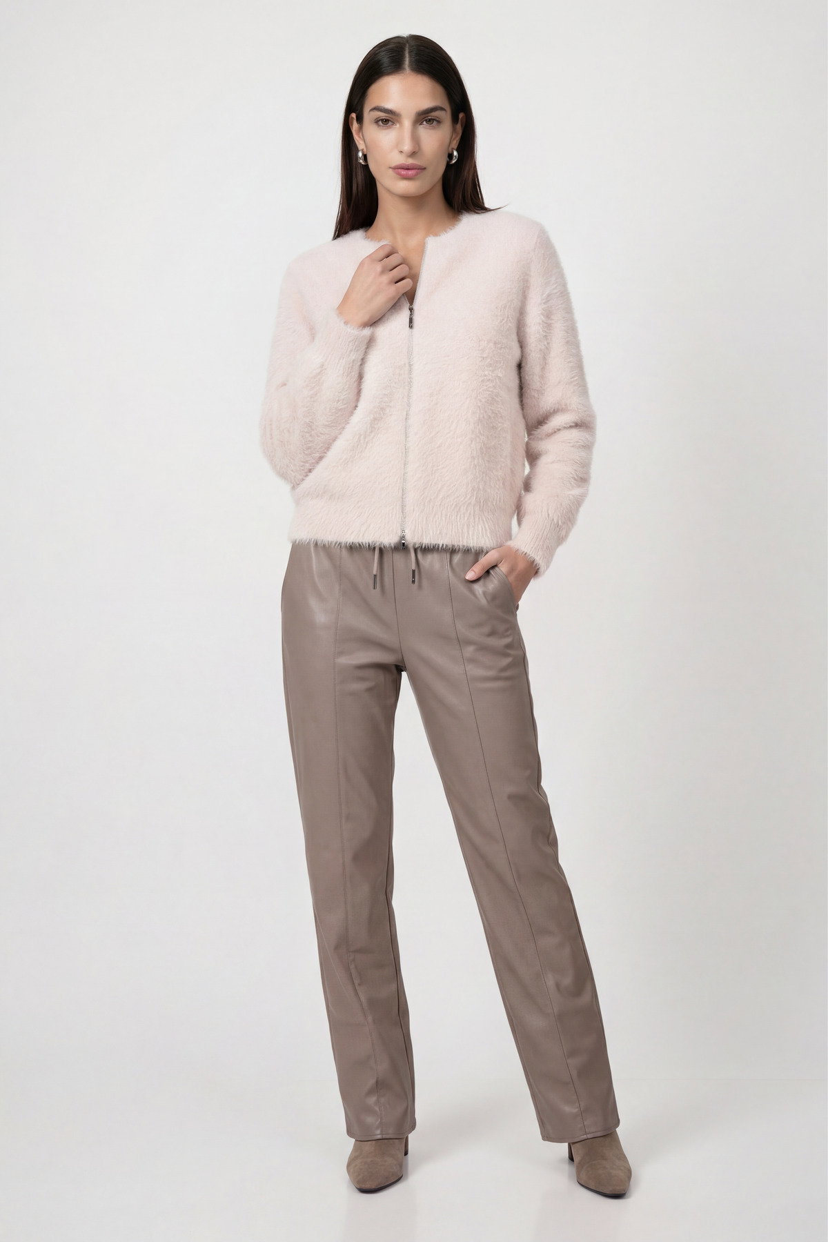 Strickjacke, rosewater #6