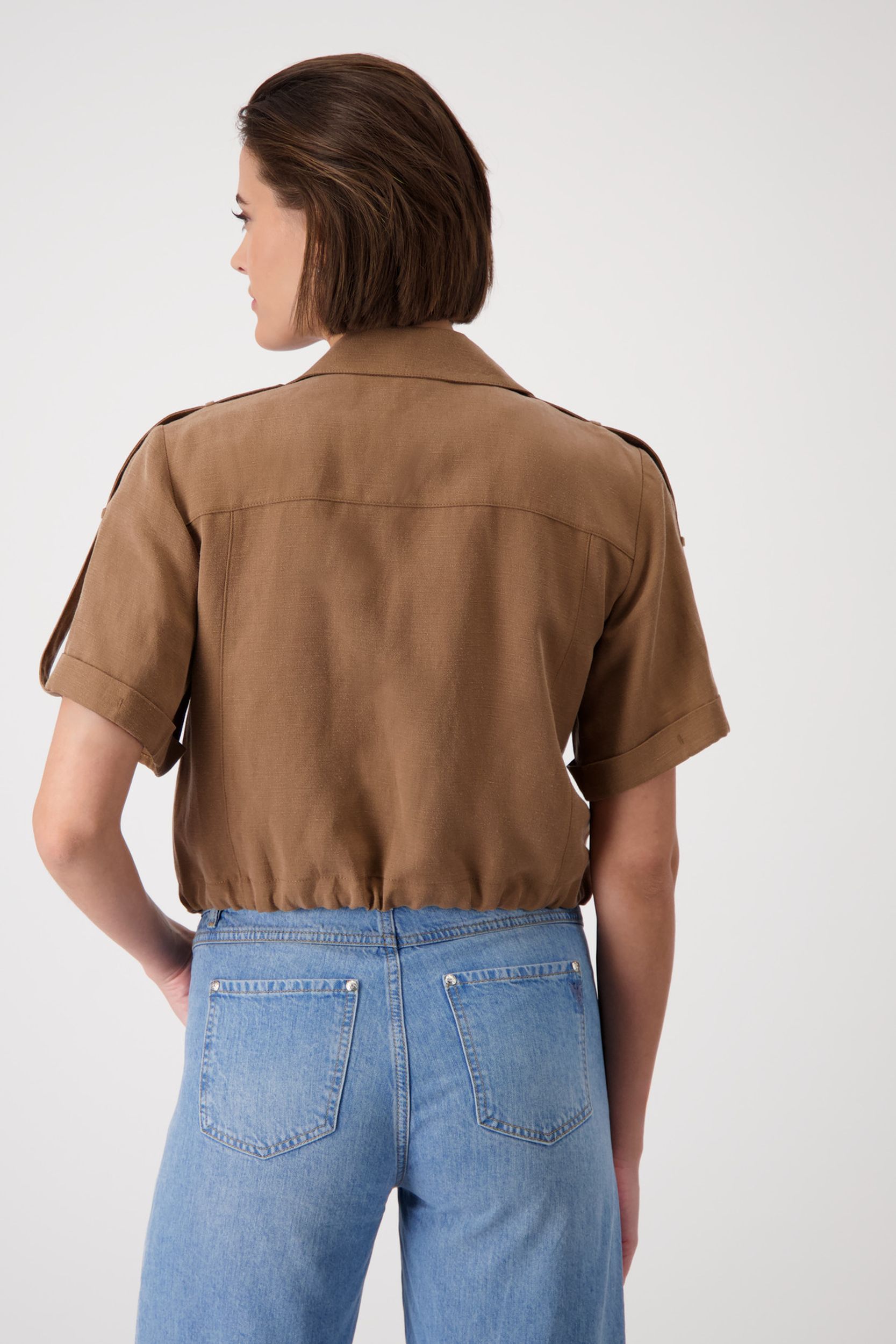 Monari |  Monari Funktionsjacke  | 46 | greige gemustert