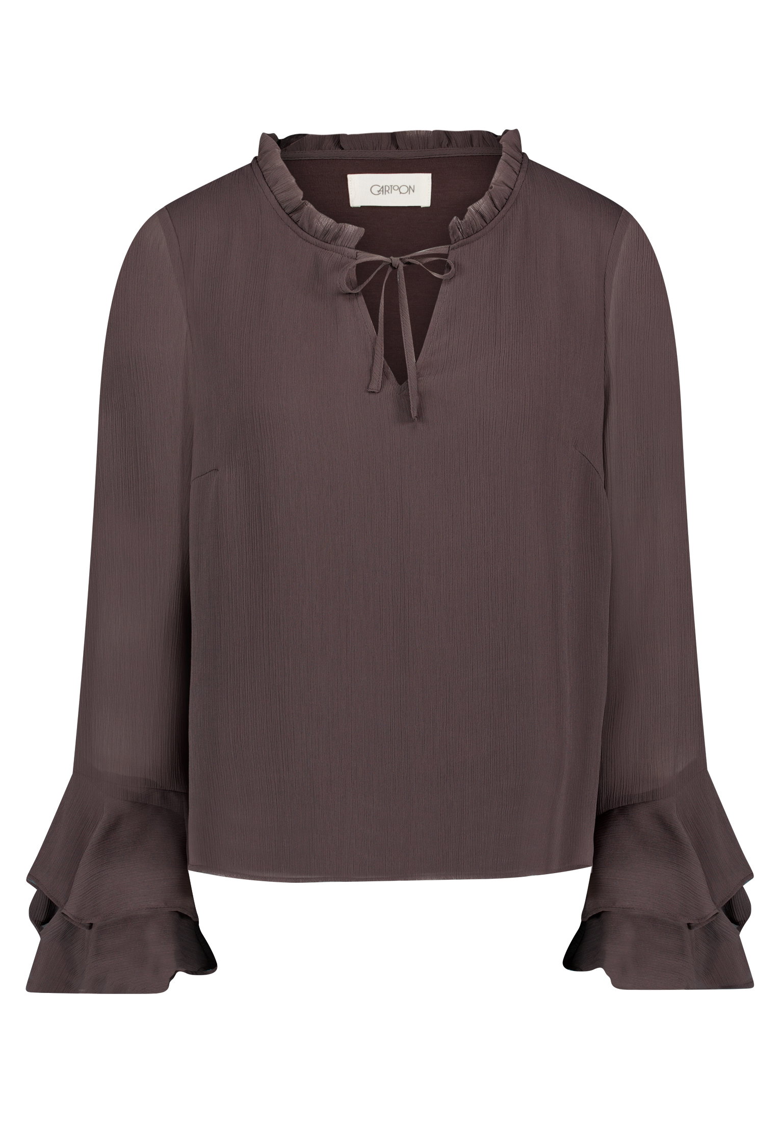 Bluse Kurz 1/1 Arm, Black Coffee #1