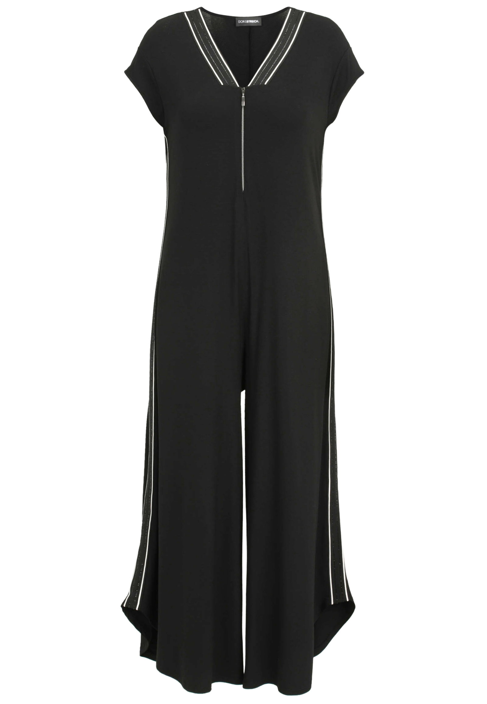 Doris Streich Jumpsuit aus Jersey mit Strassband und Reißverschluss #1