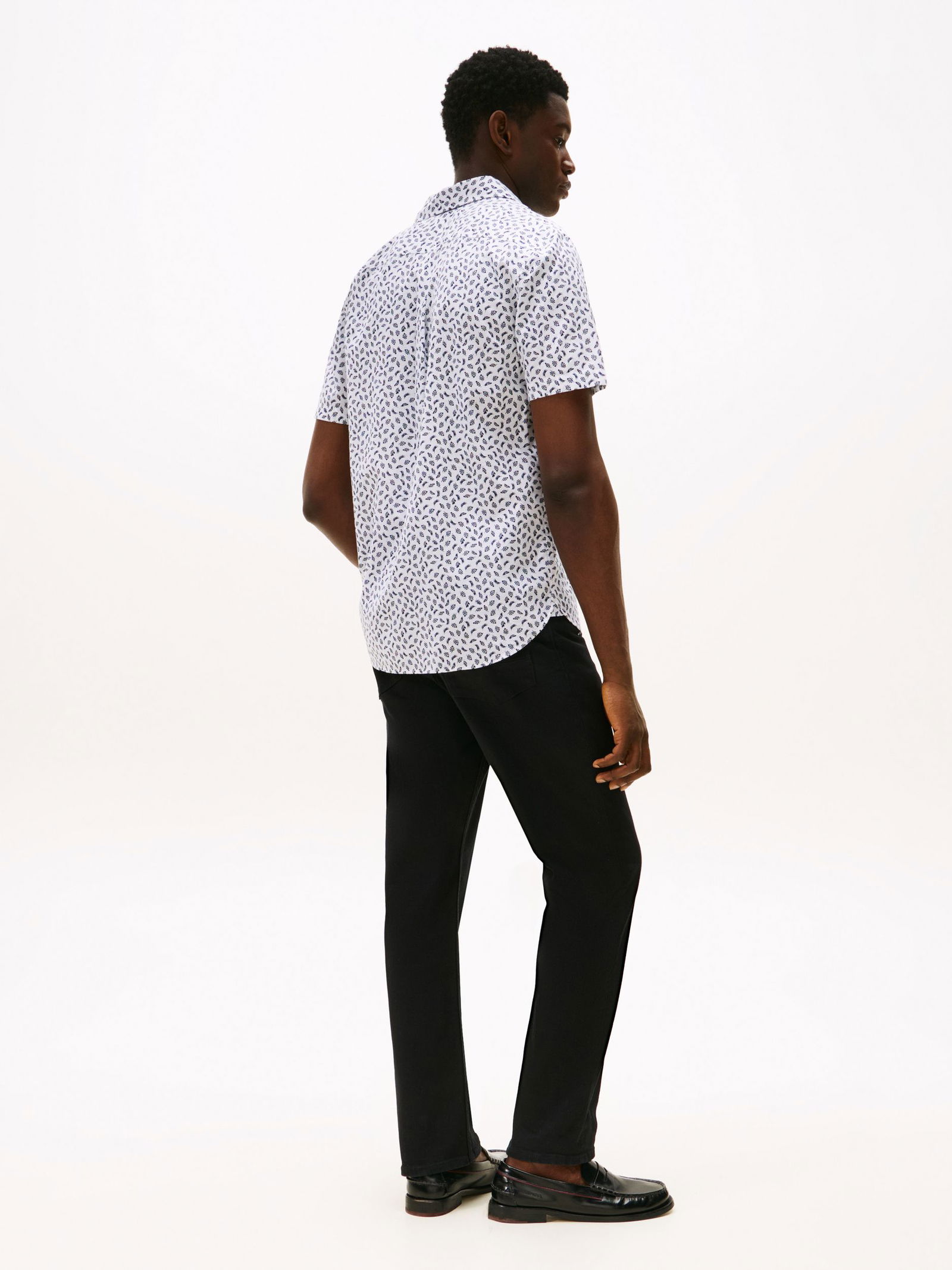  |  LINEN BLEND AOP SS RF SHIRT, WHITE | XXL | optic white / carbon navy