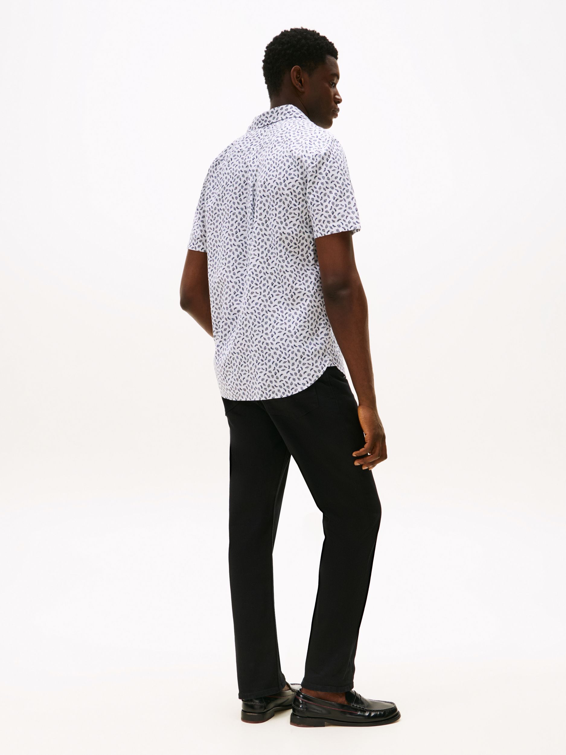  |  LINEN BLEND AOP SS RF SHIRT, WHITE | XXL | optic white / carbon navy