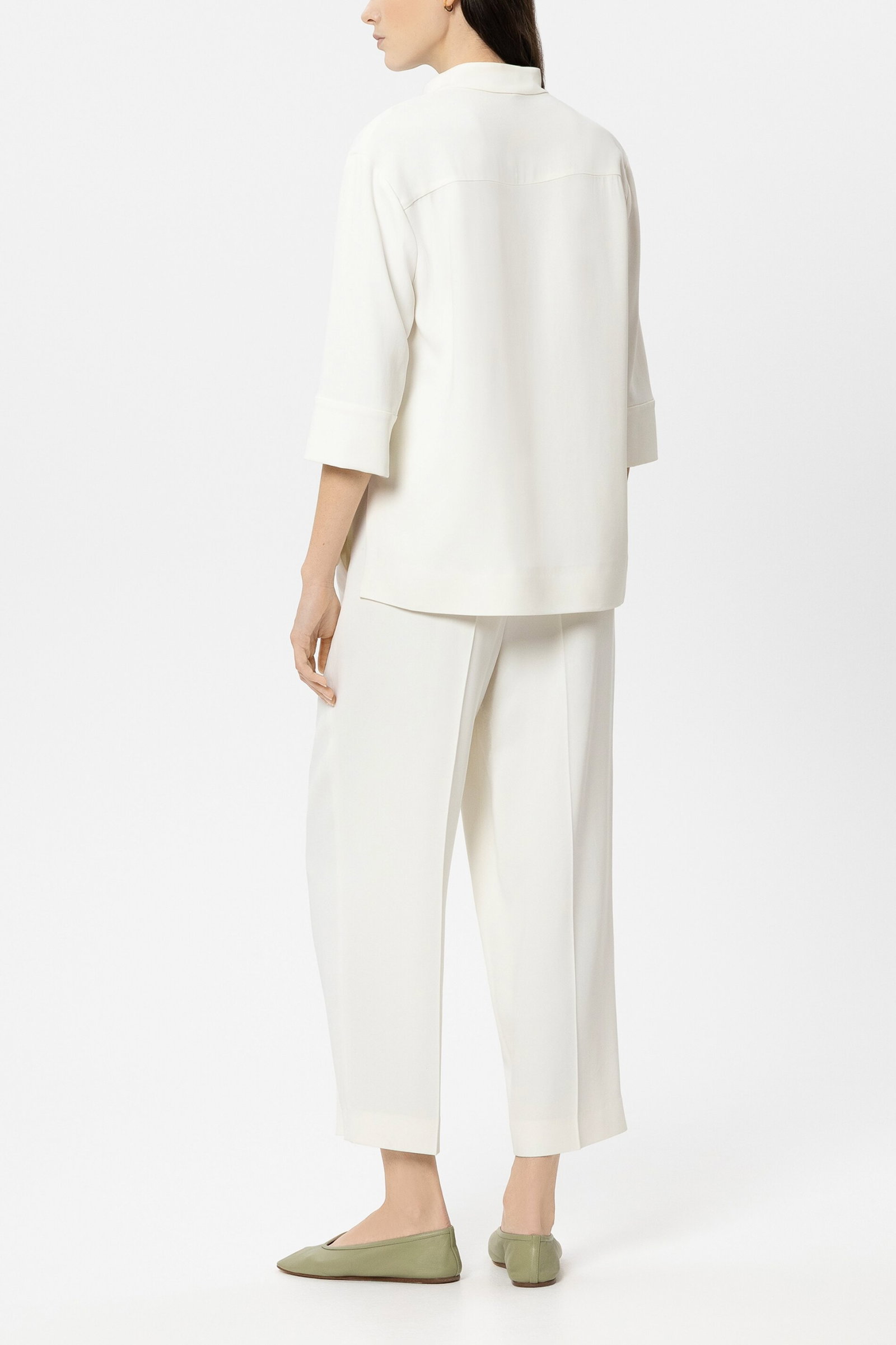 Luisa Cerano locker fließende Stoffhose in Tapered-Passform #4