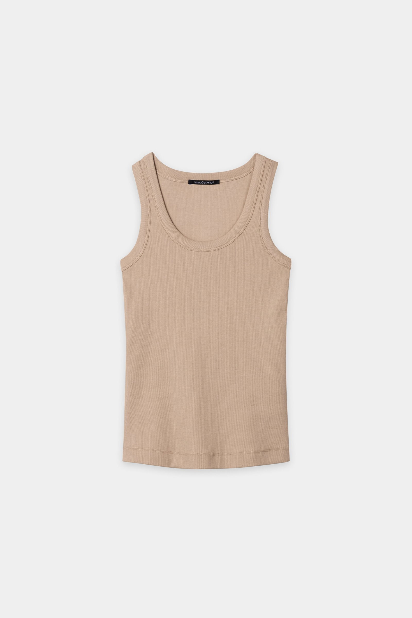 Luisa Cerano Ripp-Tanktop cappuccino #1
