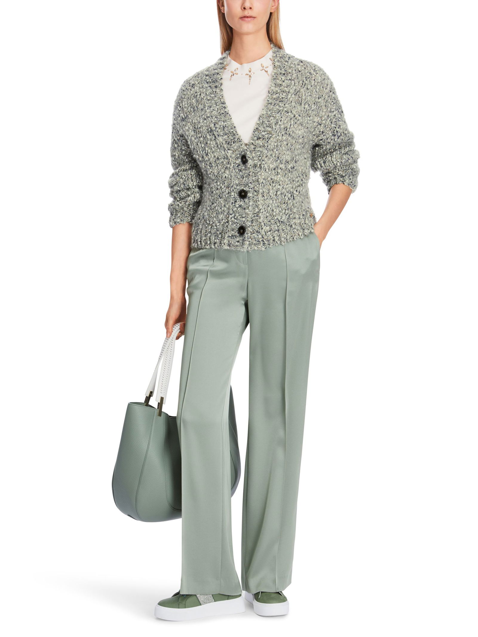 db1c42c454afc10a4700b8347025c05f Marc Cain Collections | Marc Cain Collections Strickjacke | Cardigan | 40 | frozen sage