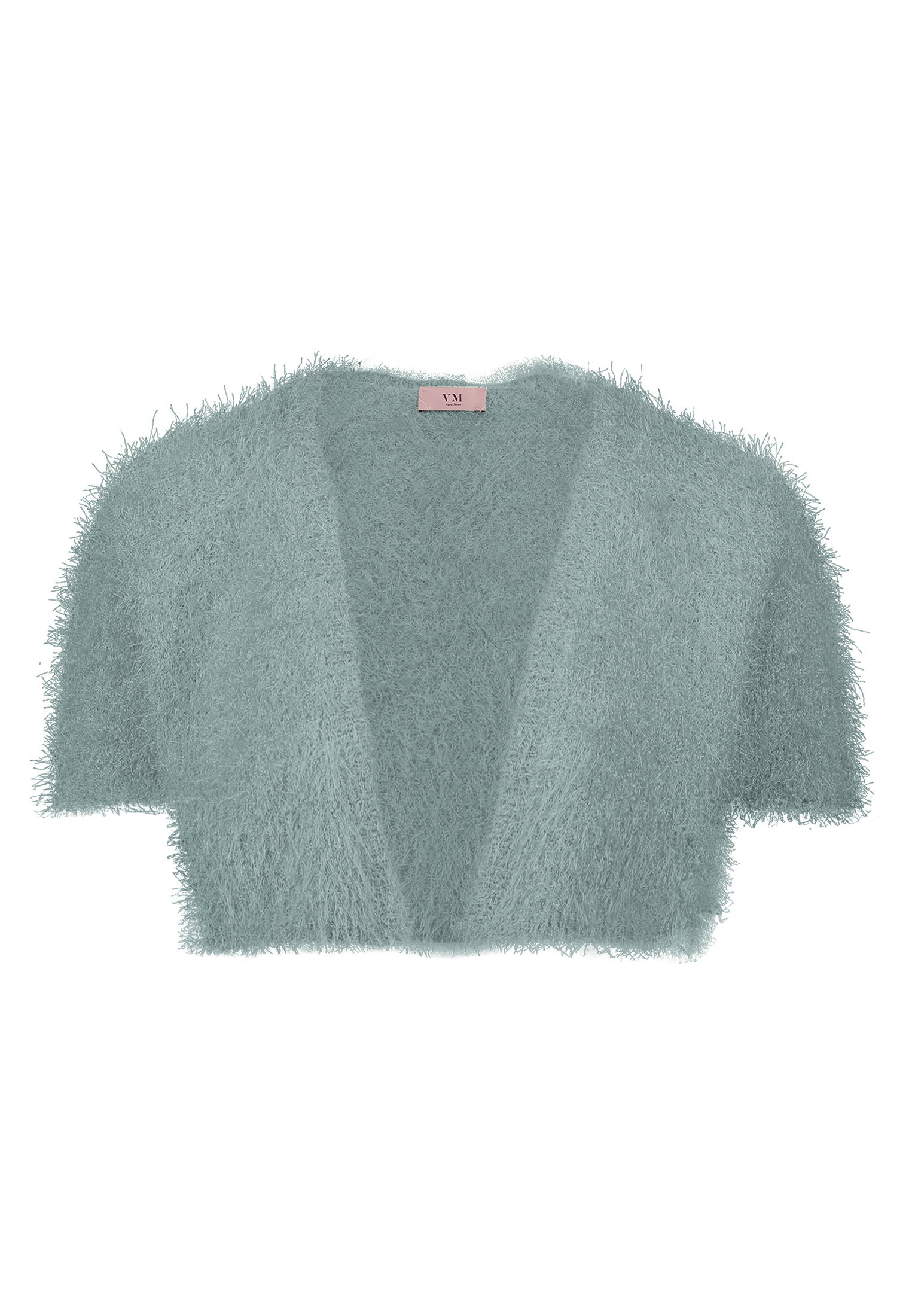 Strickjacke Kurz 1/2 Arm, Smoky Salvia #1