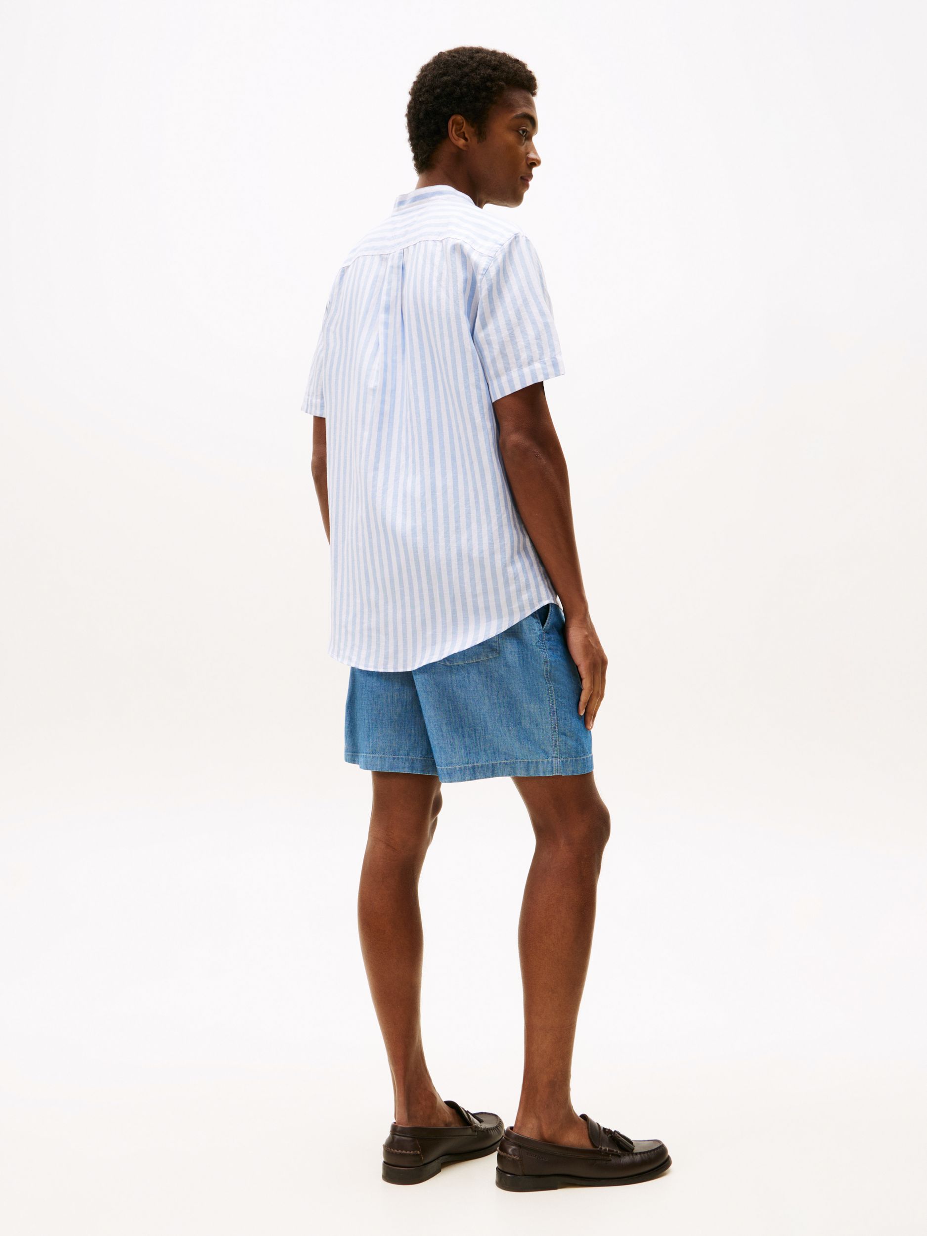 Tommy Hilfiger |  Tommy Hilfiger Hemd Regular Fit  | M | blue spell / stripe