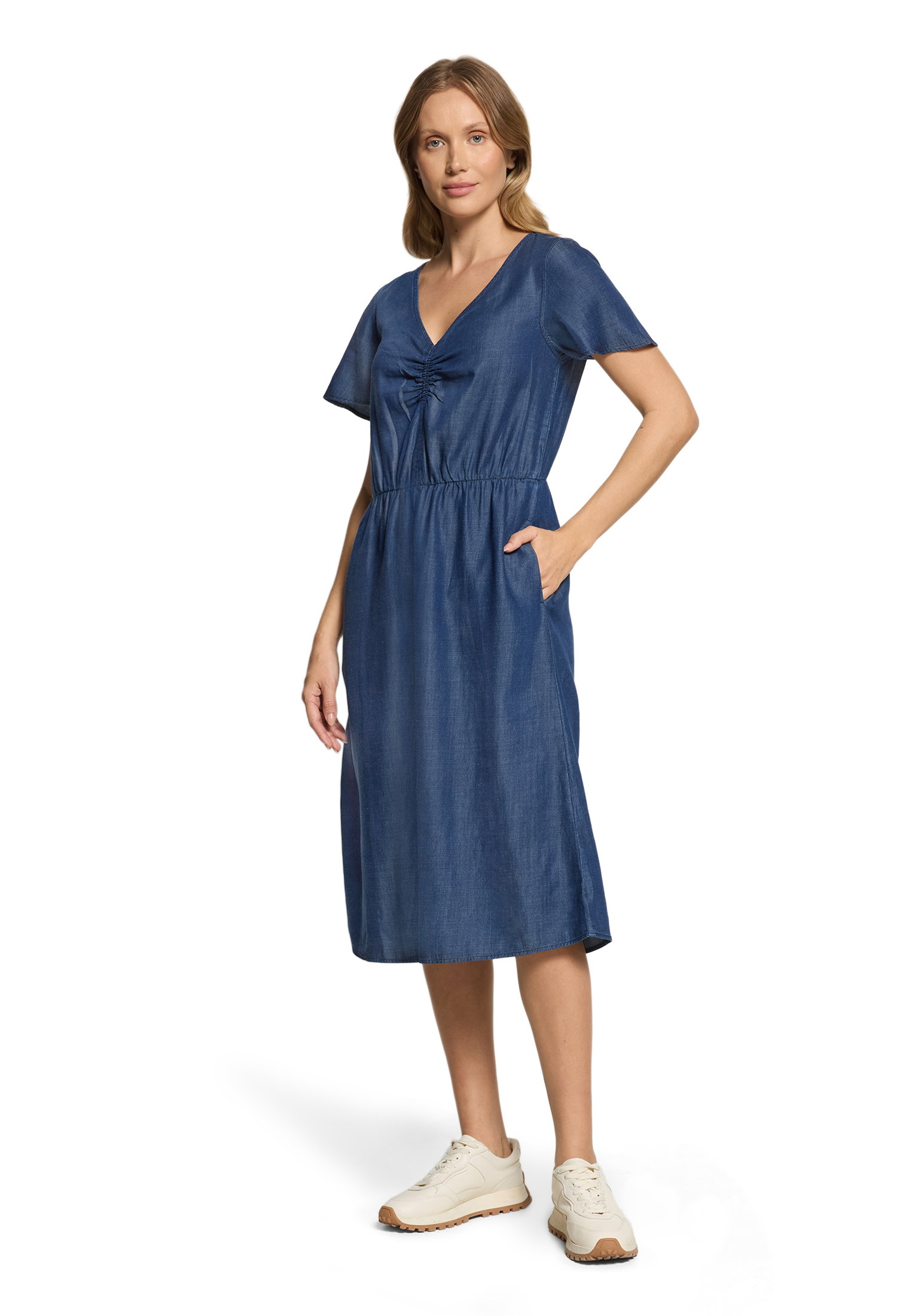 Kleid Kurz 1/2 Arm, Dark Blue Denim #5