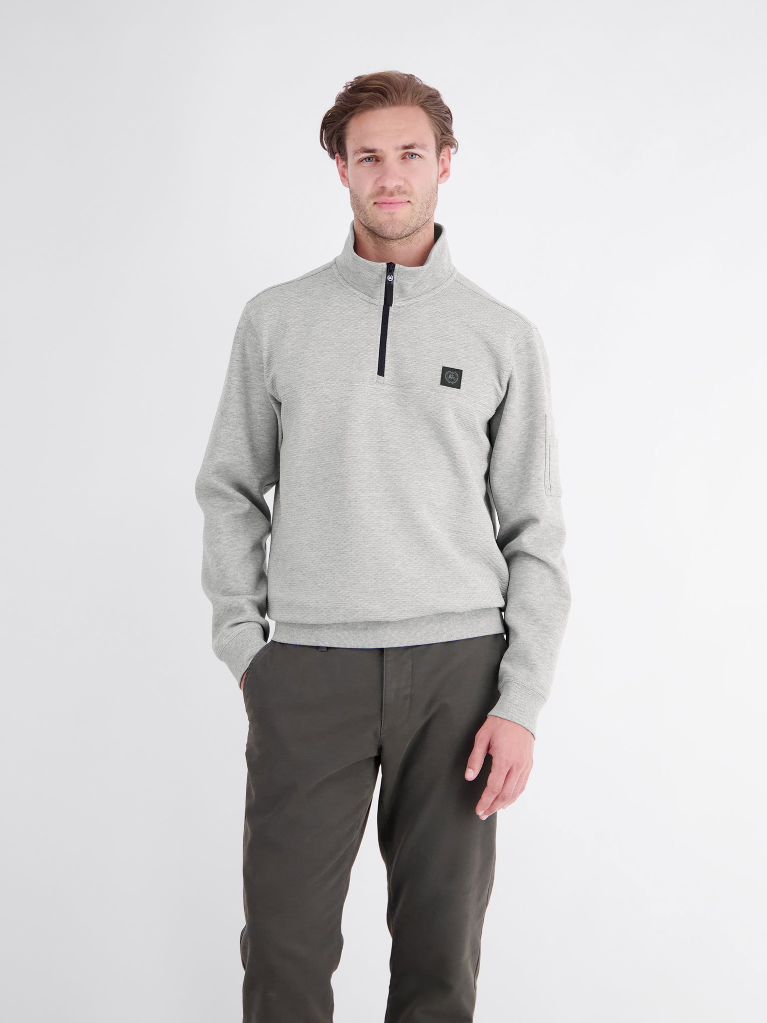 SWEATSHIRT/TROYER/RH/V-NE, PLATINUM GREY M #3