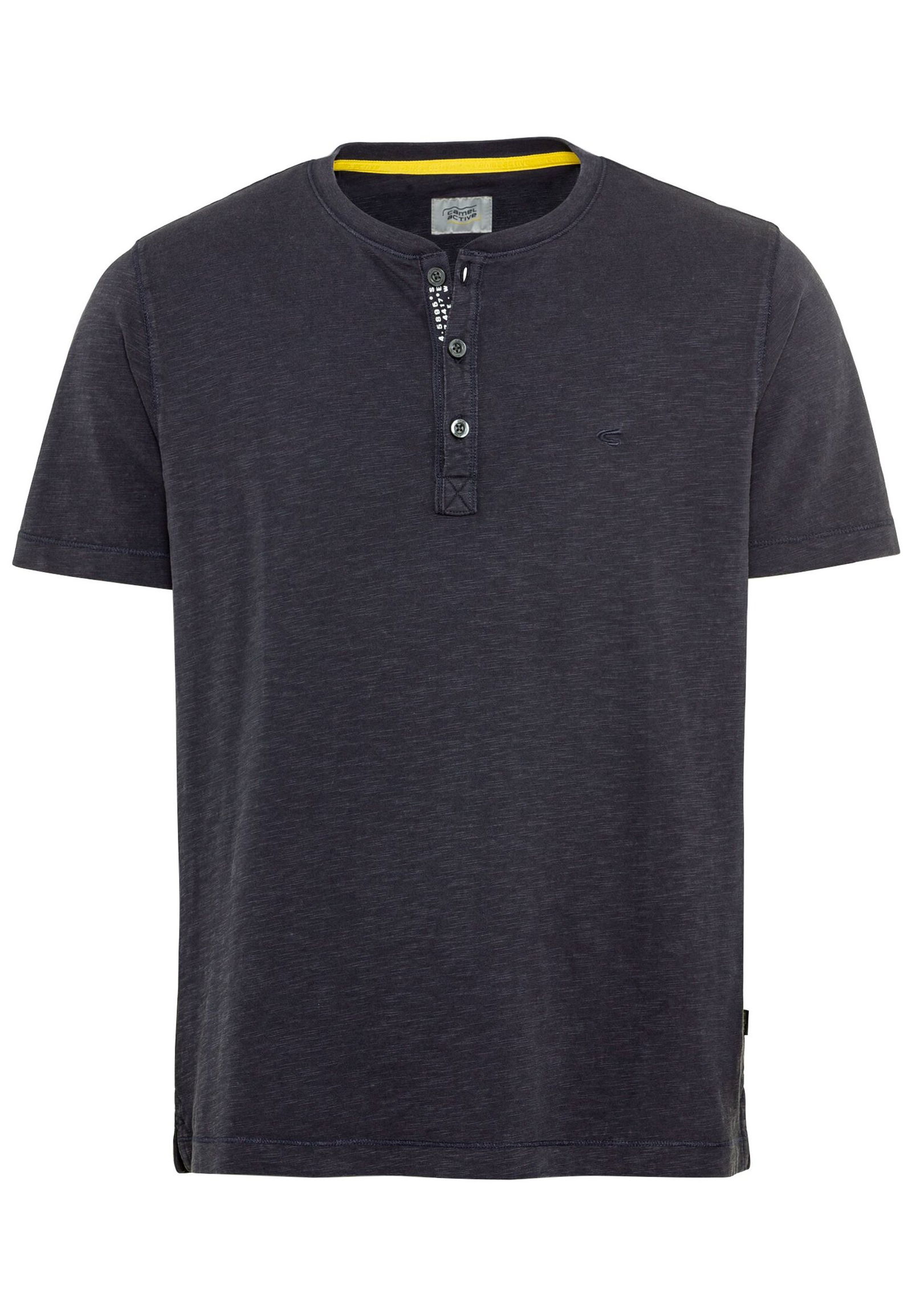 4514852d40c34355e46368a78b99dc96 Camel Active Kurzarm Henley aus Organic Cotton