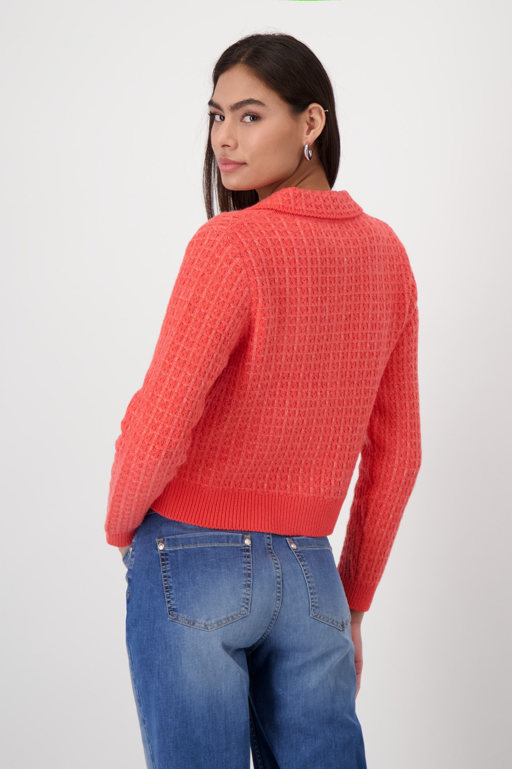 Monari Strickjacke | Cardigan | bright coral | 40 | NEW-768632