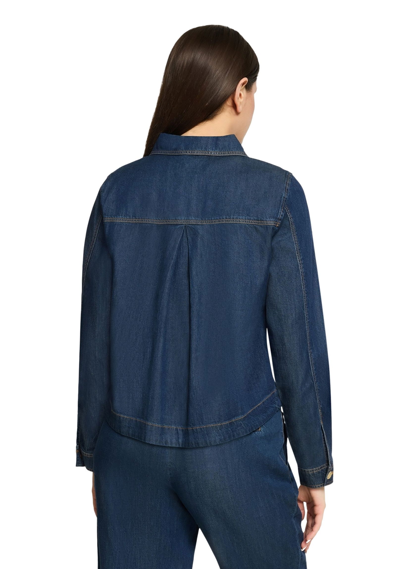 |  Blazerjacke Kurz 1/1 Arm, Dark Blue Denim | 36 | dark blue denim