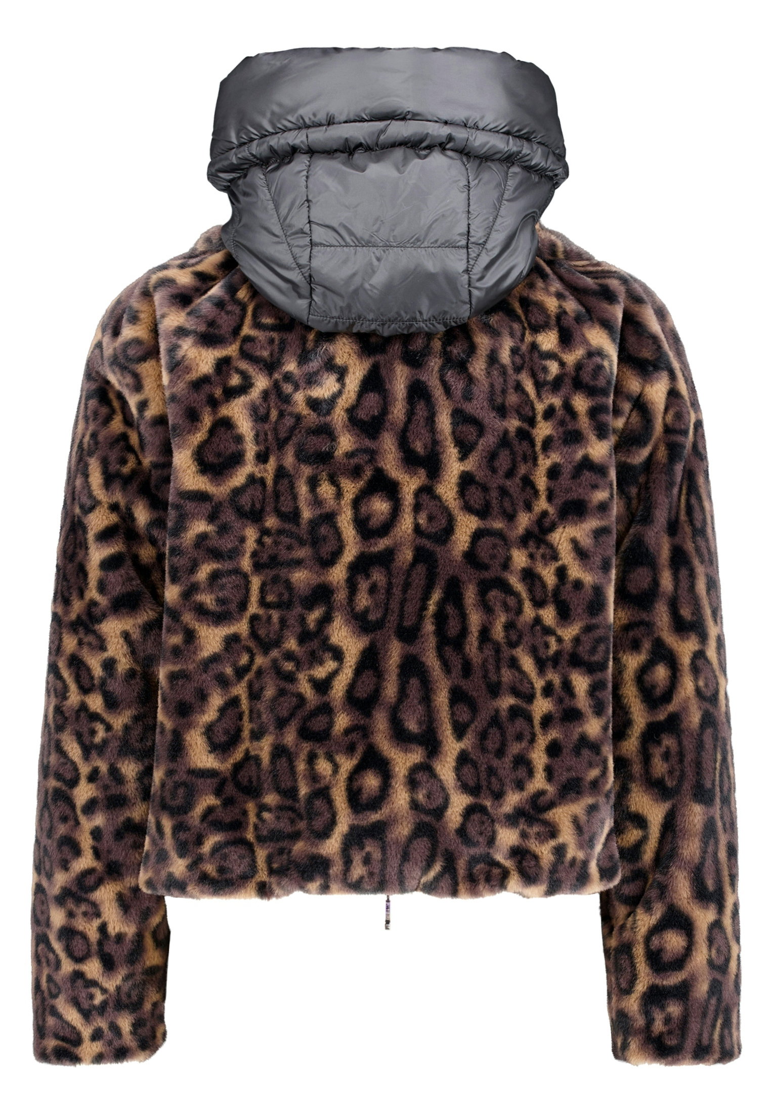 Jacke PlUEsch, Taupe/Black #2