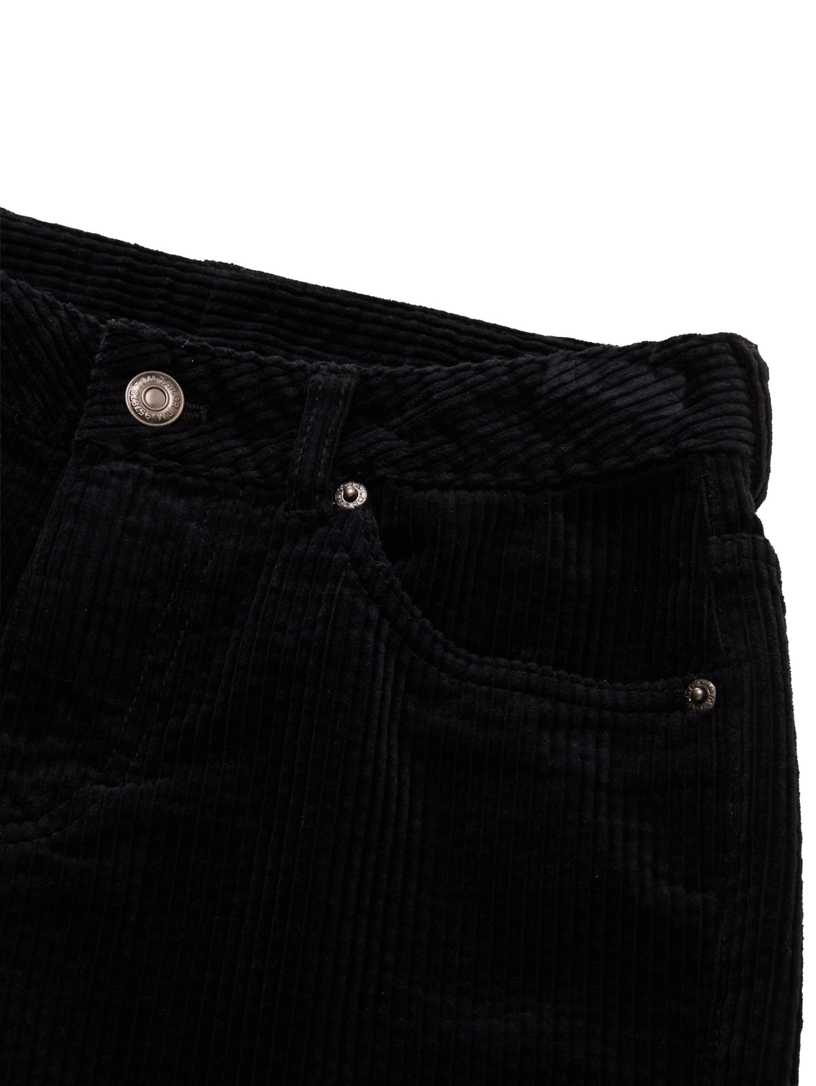 corduroy baggy pants, heavy black #3