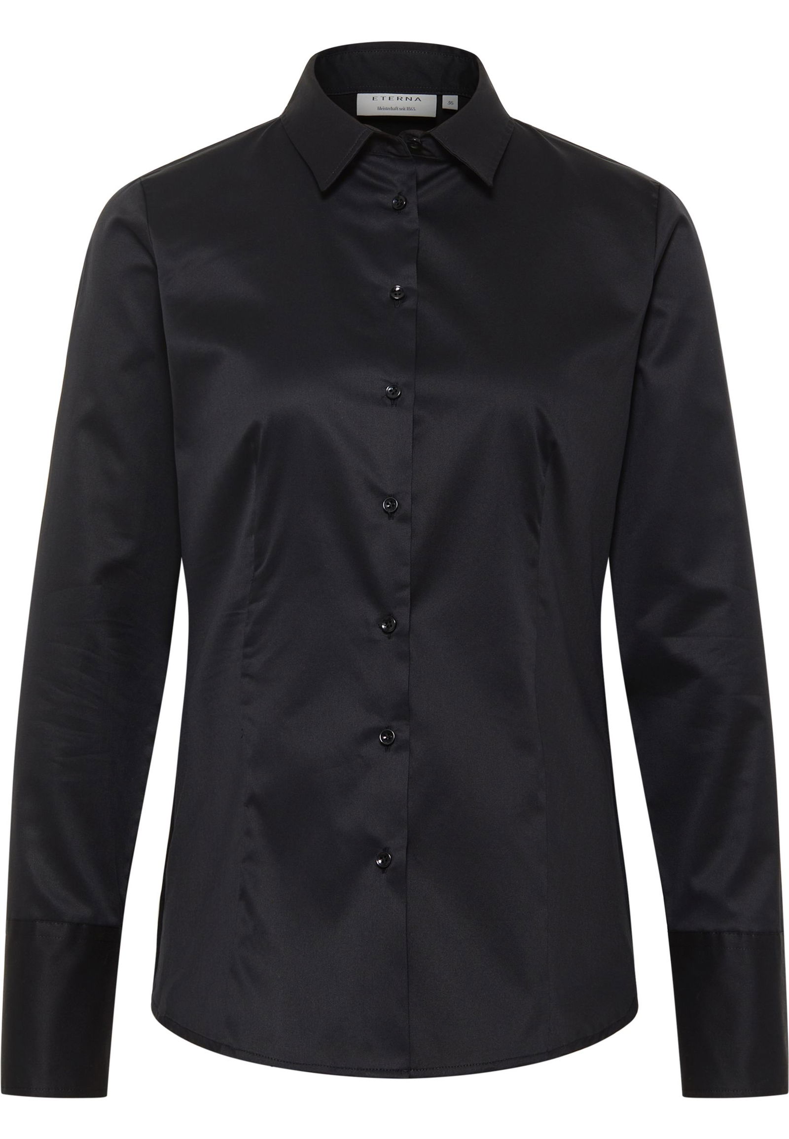 Eterna Bluse Twill Langarm 