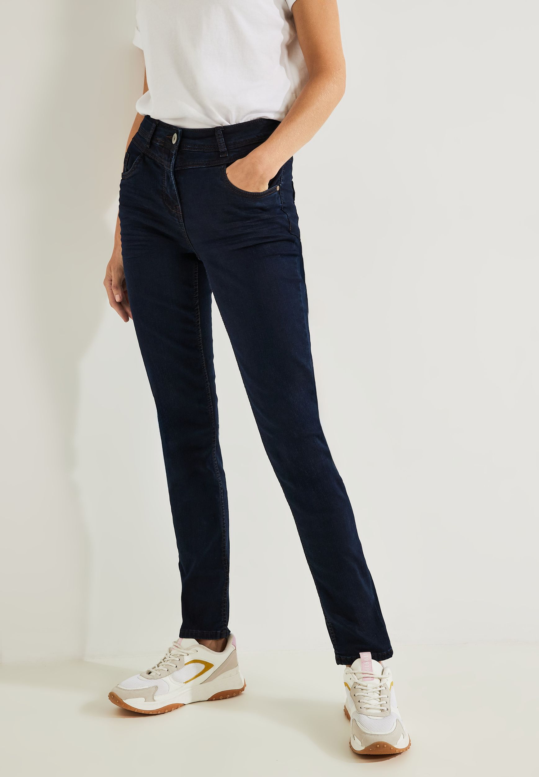 CECIL |  CECIL Slim Jeans  | 30/30 | blue black washed