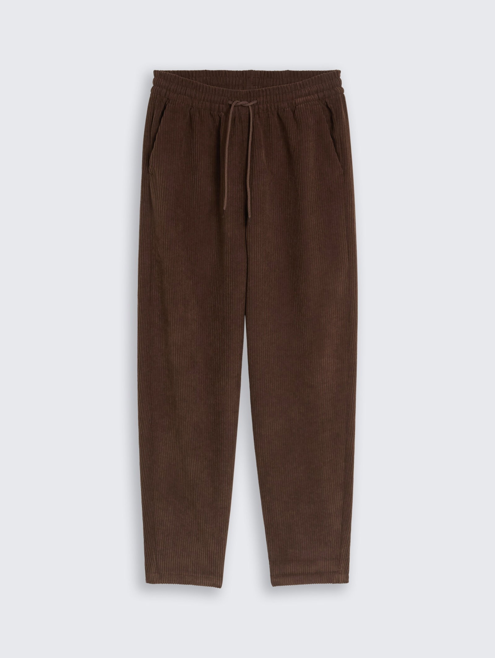 barrel corduroy pants, cool dark brown #7