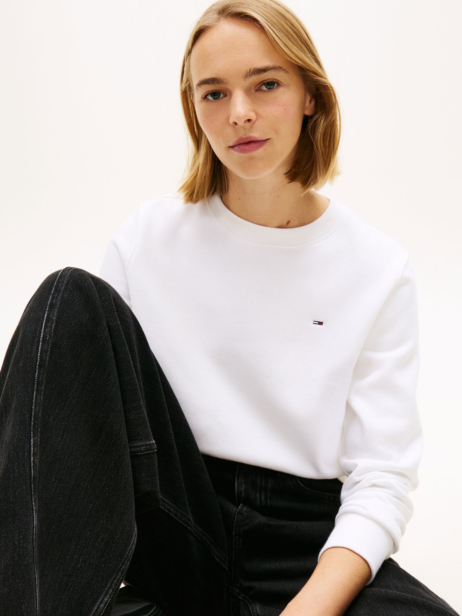 Tommy Jeans |  Tommy Jeans Pullover  | L | white