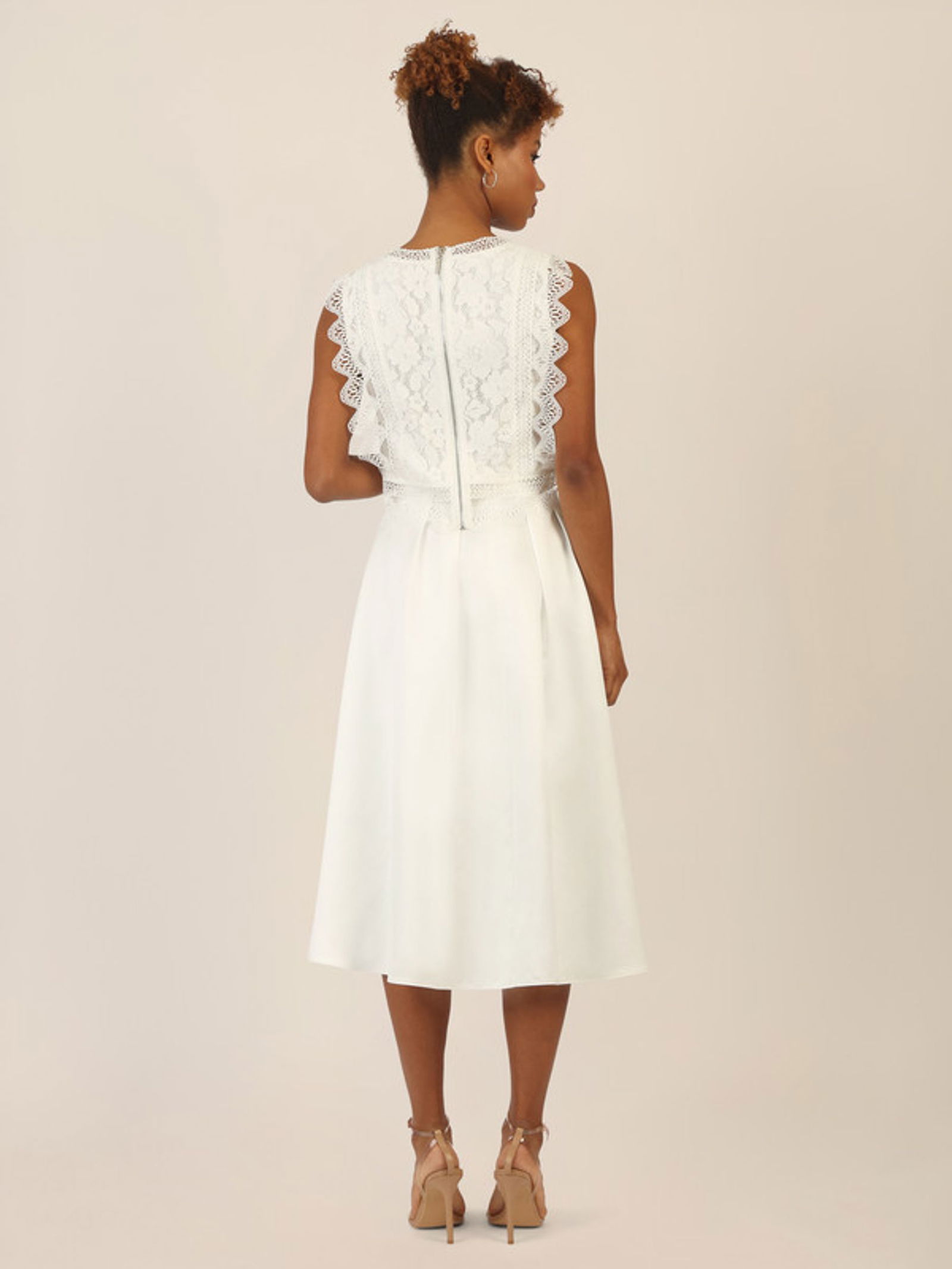 Apart |  Apart Satinrock mit Falten | 40