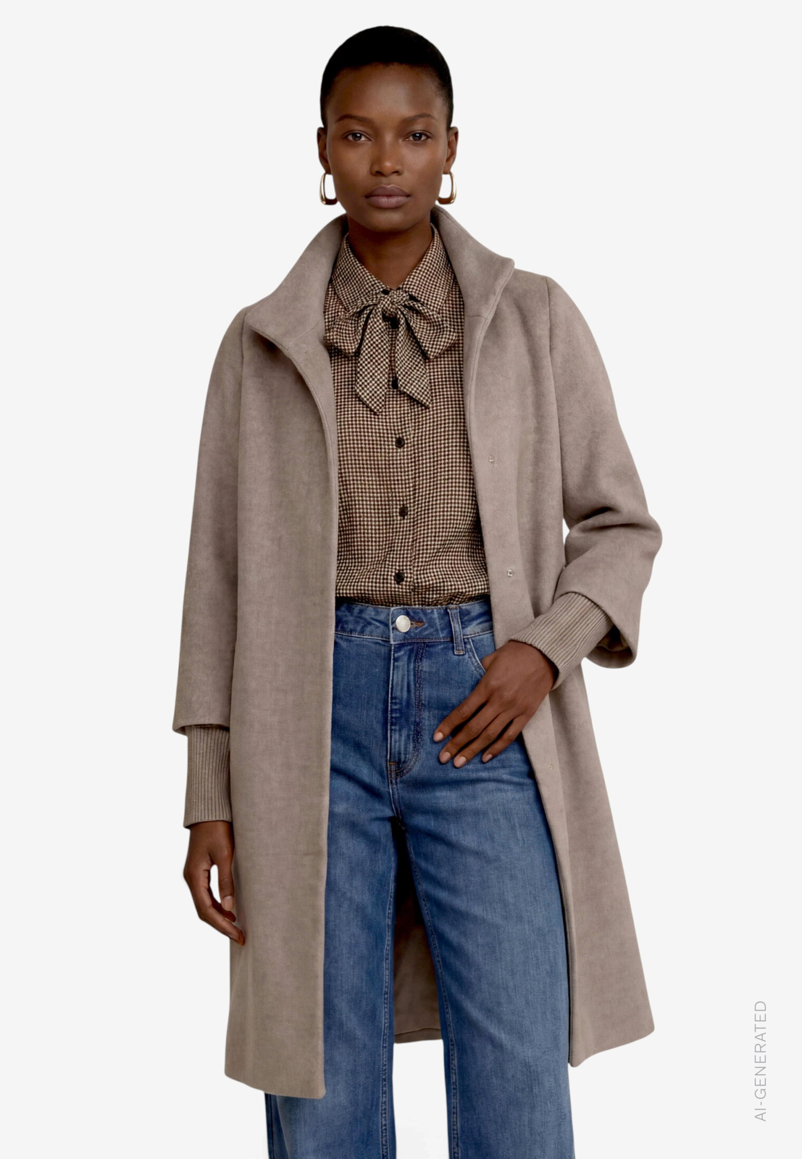 Mantel Casual, Taupe Melange #2