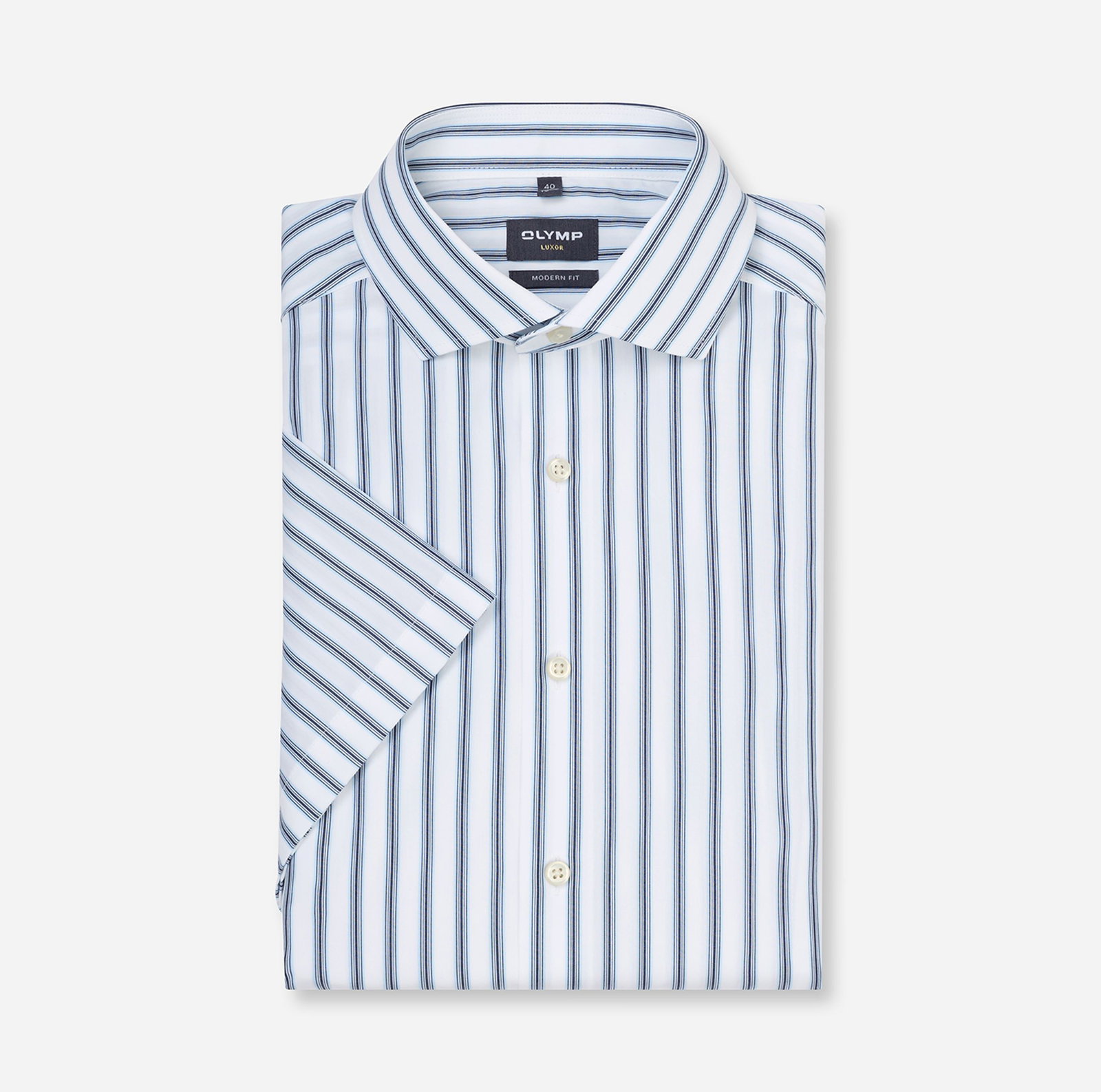 Olymp |  Olymp Hemd Regular Fit  | 43 | bleu